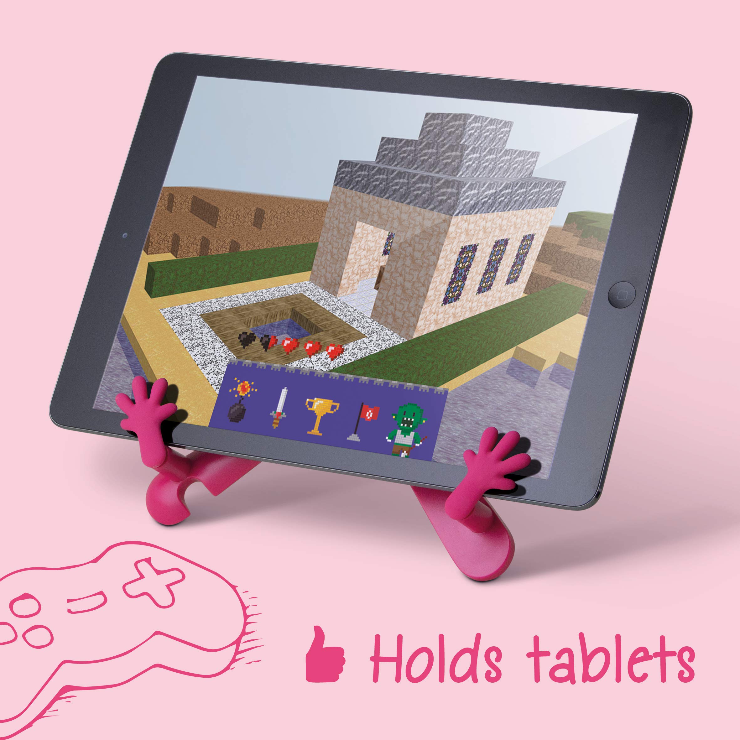If The Hands Stand, Hands Free Reading Tablet & Book Holder   Coral