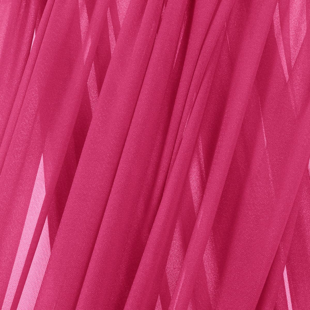 Mlmc Wedding Arch Draping Fabric 2 Panels 29'' X 20Ft Fuchsia Chiffon Drapery Sheer Backdrop Curtains For Ceremony Wedding Party