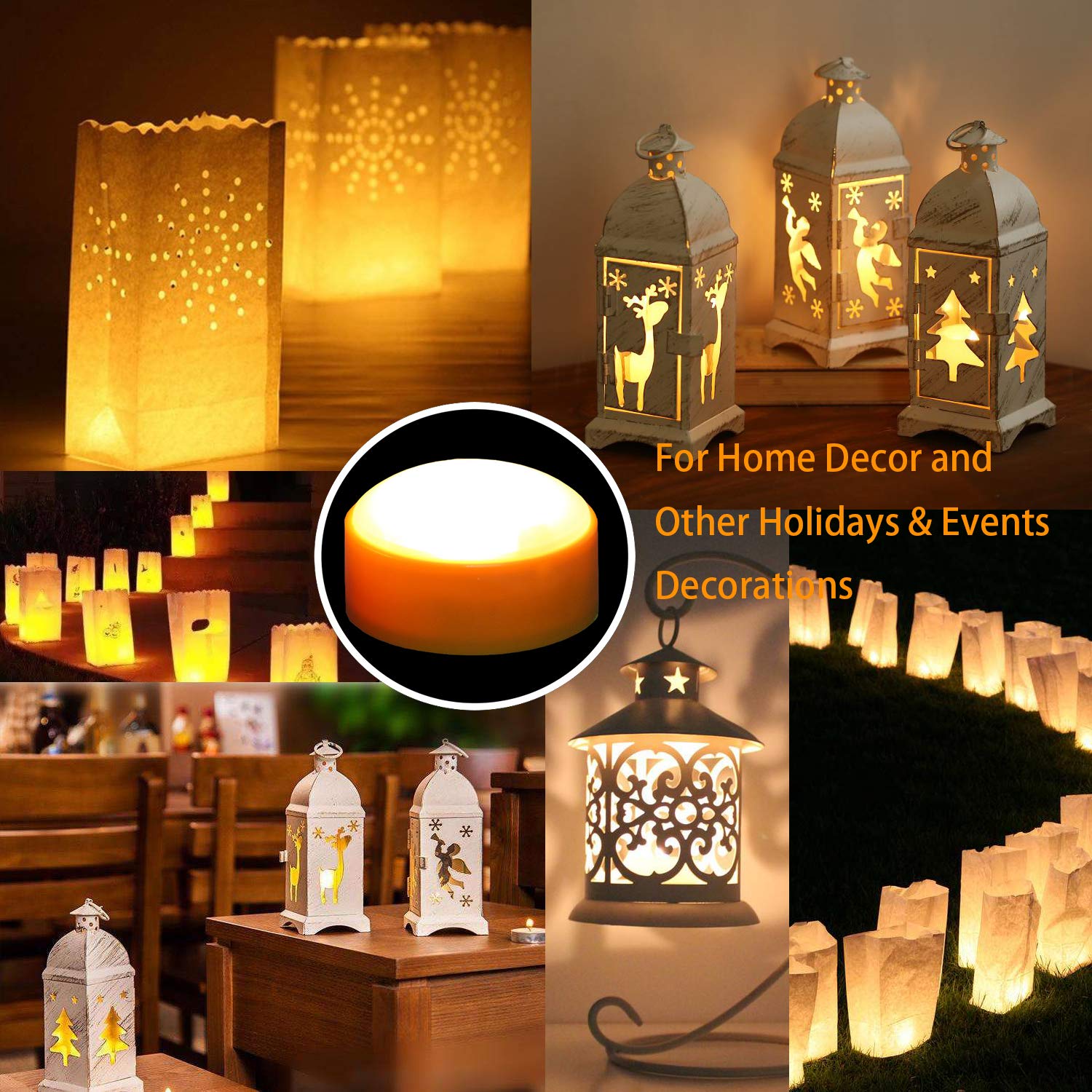 Izan 3 Pack Battery Operated Led Pumpkin Lights With Remote And Timer, Bright Flickering Flameless Candle Set For Pumpkin D  Cor