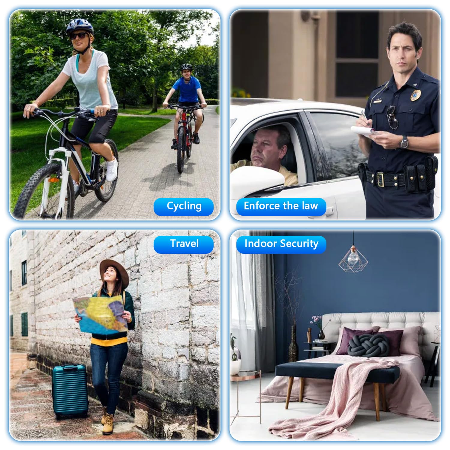 Amyway 128Gb Mini Body Camera,1080P Wearable Patrol Video Recording Camcorder With Ir Night Vision, 5-Hour Battery & 180 Rotatin