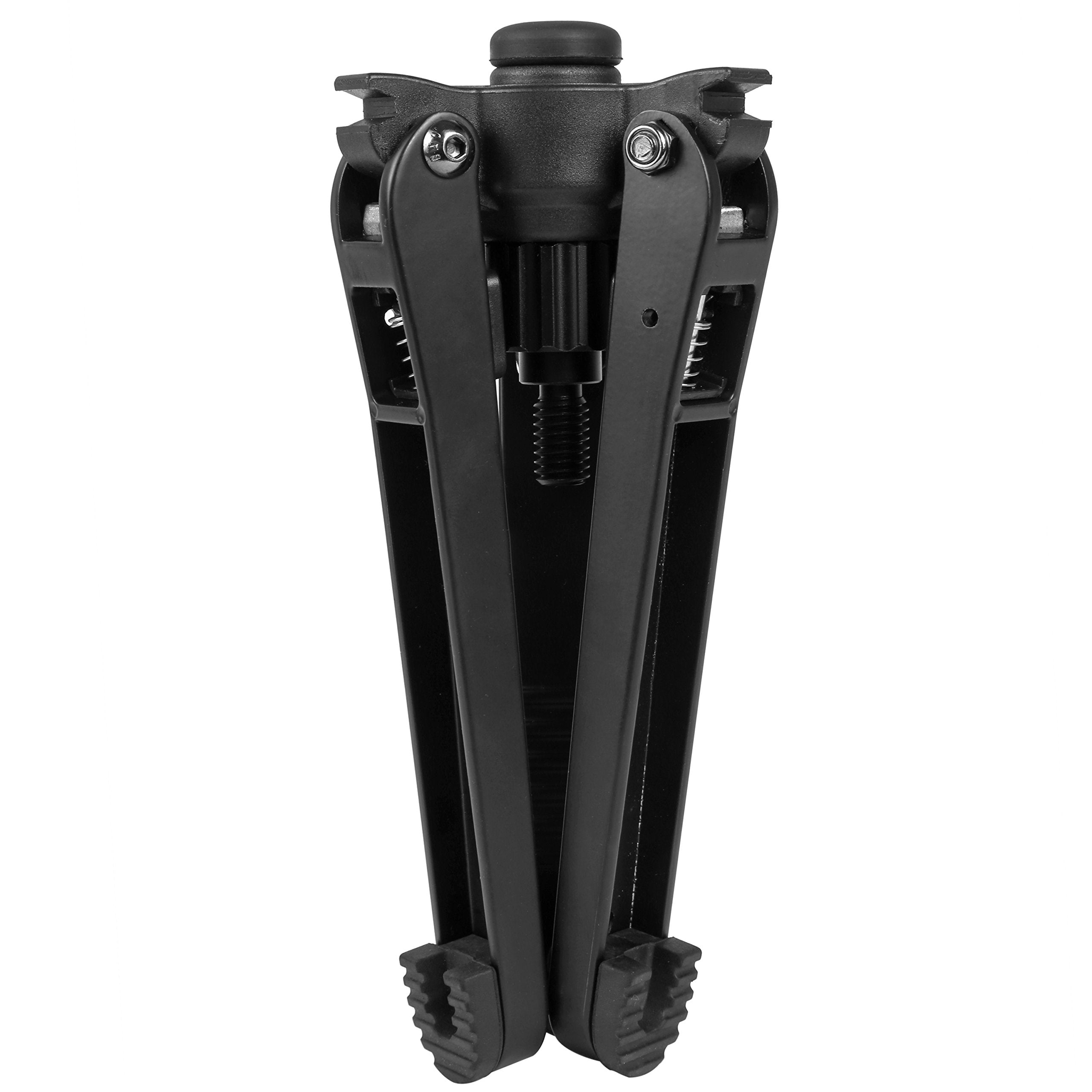 Kingjoy Mp Series Monopod Tripod 4 Section Twist Lock Telescoping Legs With Fluid Drag Head And Folding Three Support Stand Base