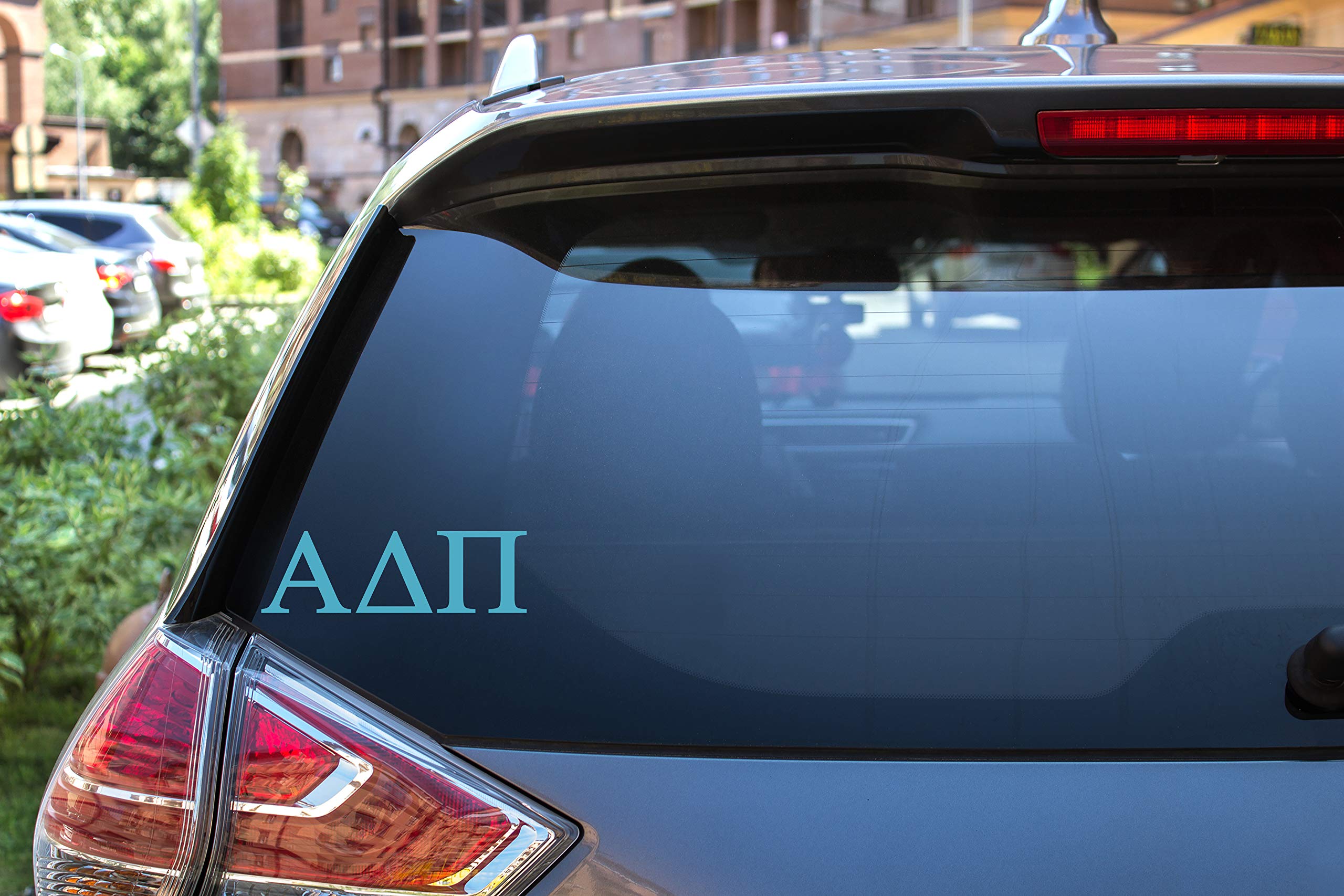Pro Graphx Alpha Delta Pi Greek Sorority Sticker Decal, 2.5 Inches Tall, Sky Blue