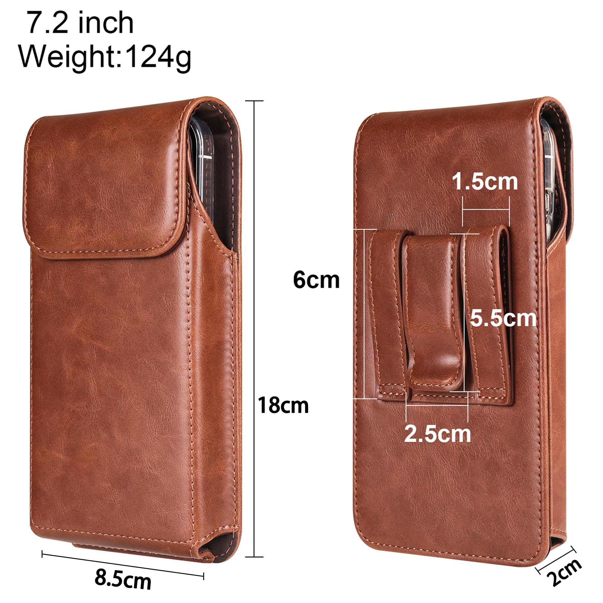 Ingido Holster For Galaxy S24 Ultra S23 Ultra S22 Ultra 5G Note 20 Ultra 5G Note 10+ Plus 5G, Premium Leather Pouch With Belt Cl