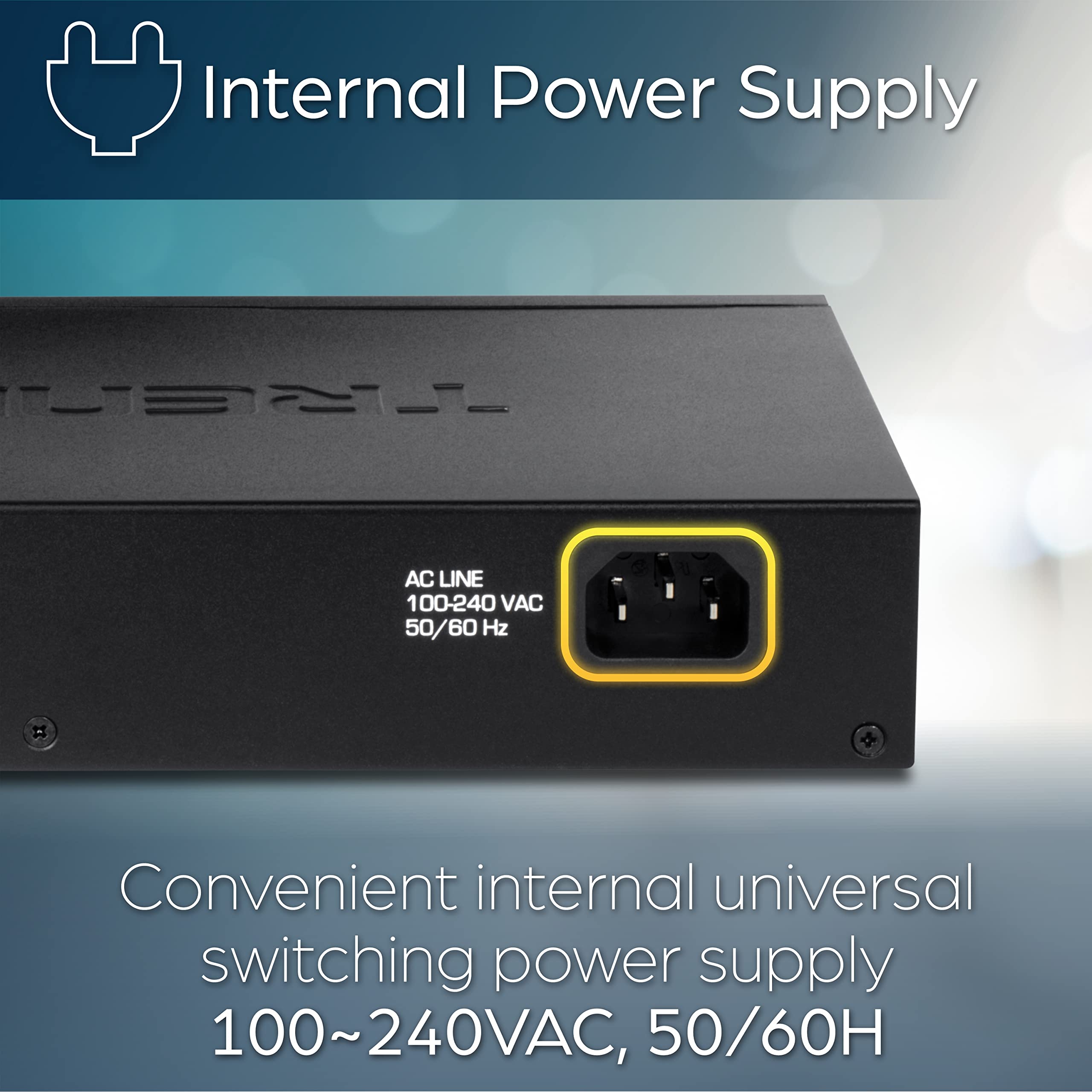 Trendnet 24 Port Gigabit Desktop Switch Teg S25D 24 X Gigabit Rj 45 Ports 48Gbps Switching Capacity Fanless Design Metal Enclosu