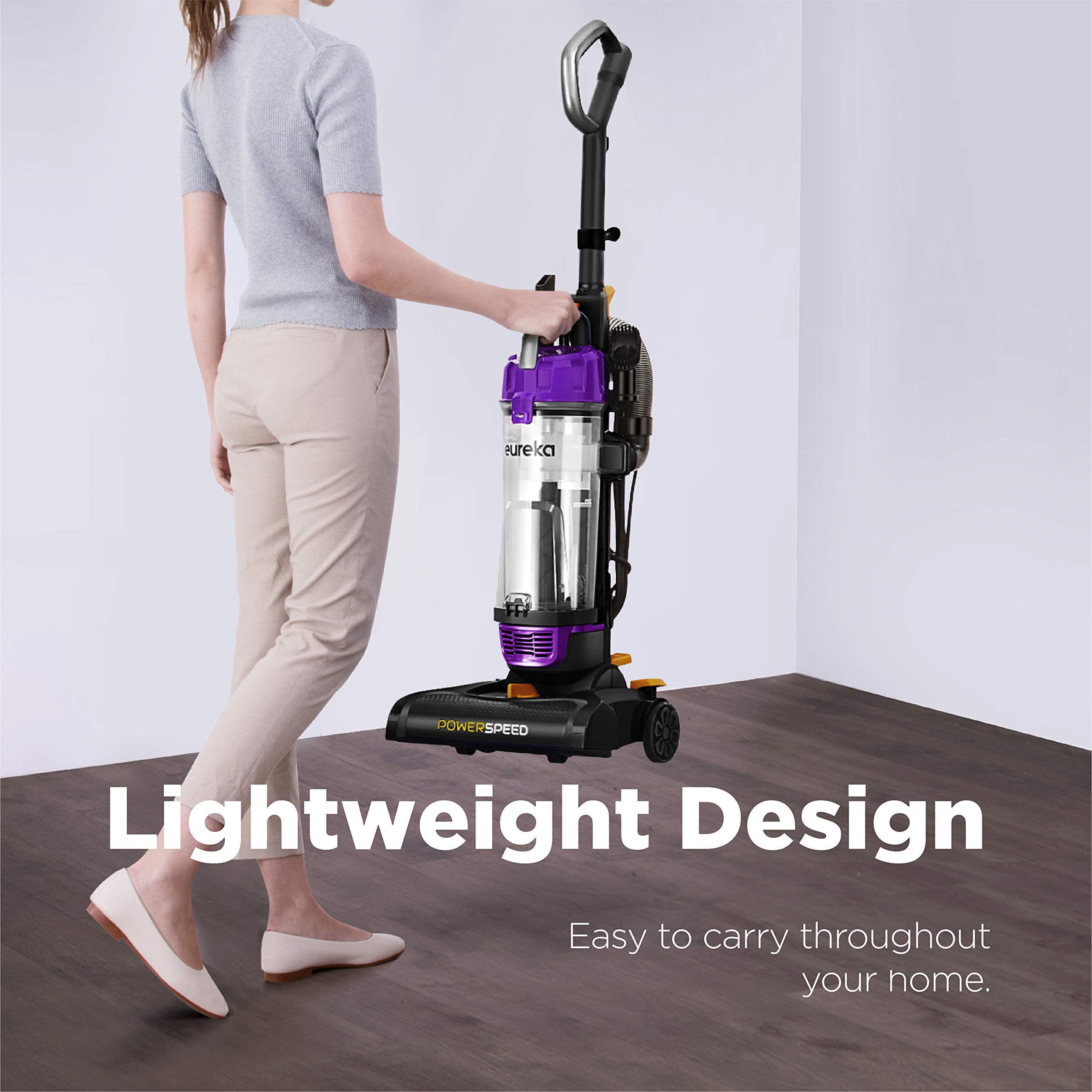 Eureka Neu182B Powerspeed Bagless Upright Vacuum Cleaner, Lite, Purple