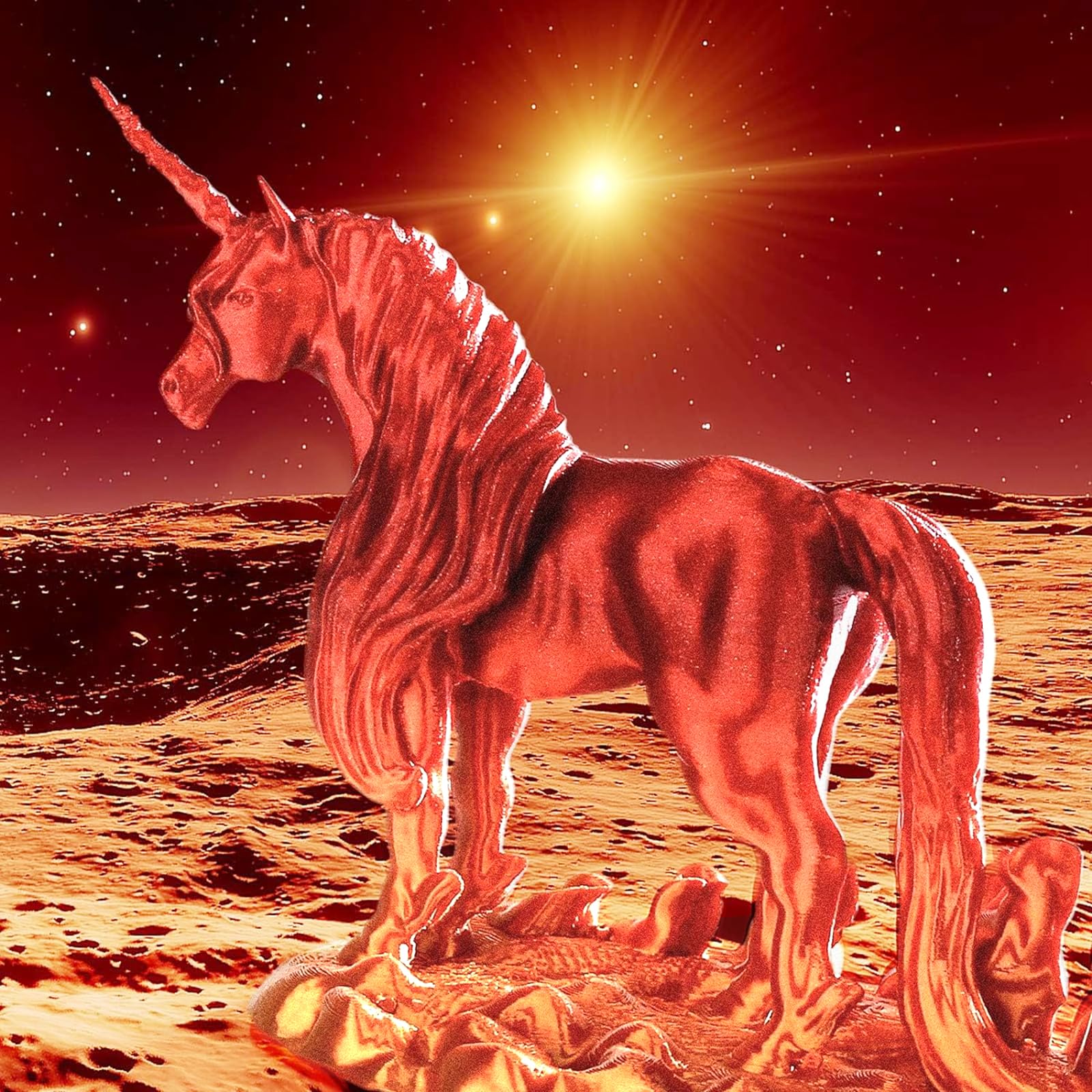 Amolen Pla 3D Printing Filament, Pla Filament 1.75Mm Silk Shiny Filament Red Gold Filament, 3D Printer Gradient Pla Filament 1Kg