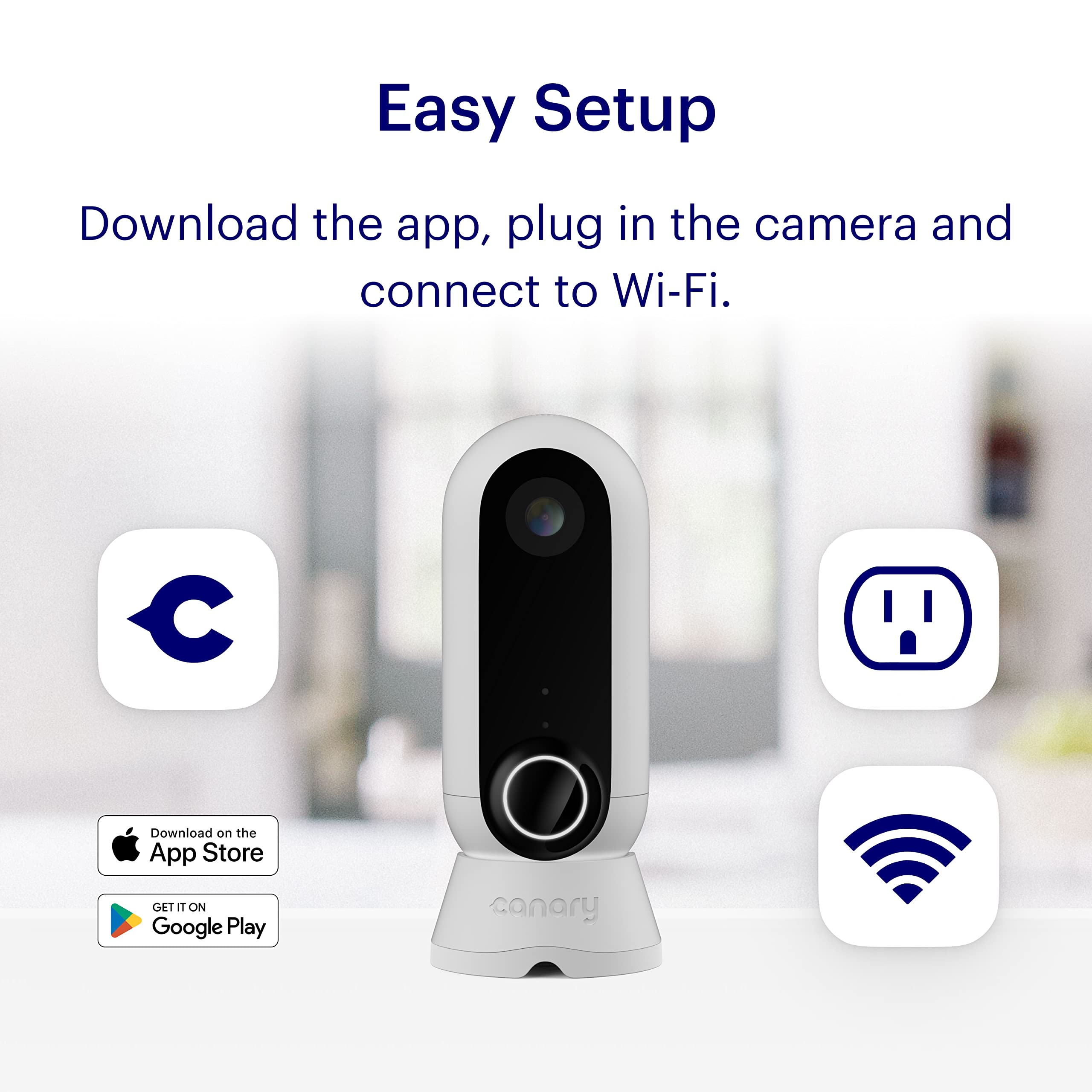 Canary Flex Outdoor Indoor Home Security Camera Hd Wifi Ip | 24/7 Watch Live Video, Weatherproof, Wire Free & Wired, Motion Aler