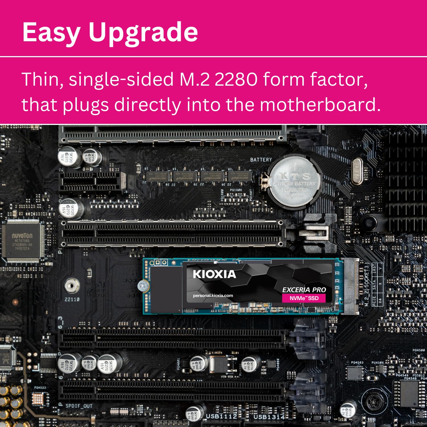 Kioxia Exceria Pro M.2 1000 Gb Pci Express 4.0 Bics Flash Tlc Nvme