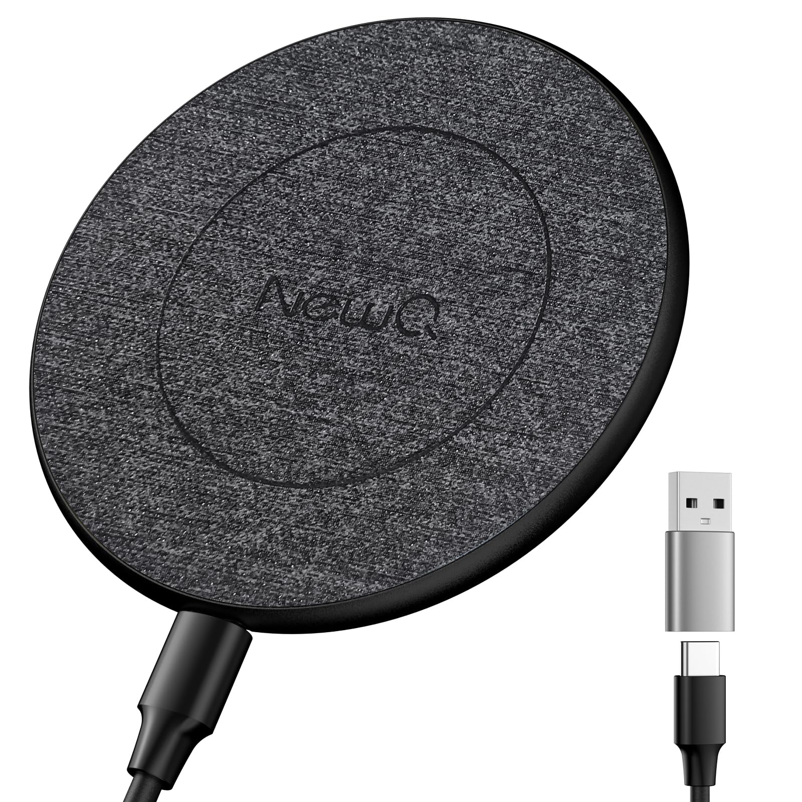 NewQ Wireless Charger for Samsung, 15W Max Wireless Charging Pad for iPhone 16 15 14 13 12 11 mini/SE/Pro/Max/Plus,Samsung Galax