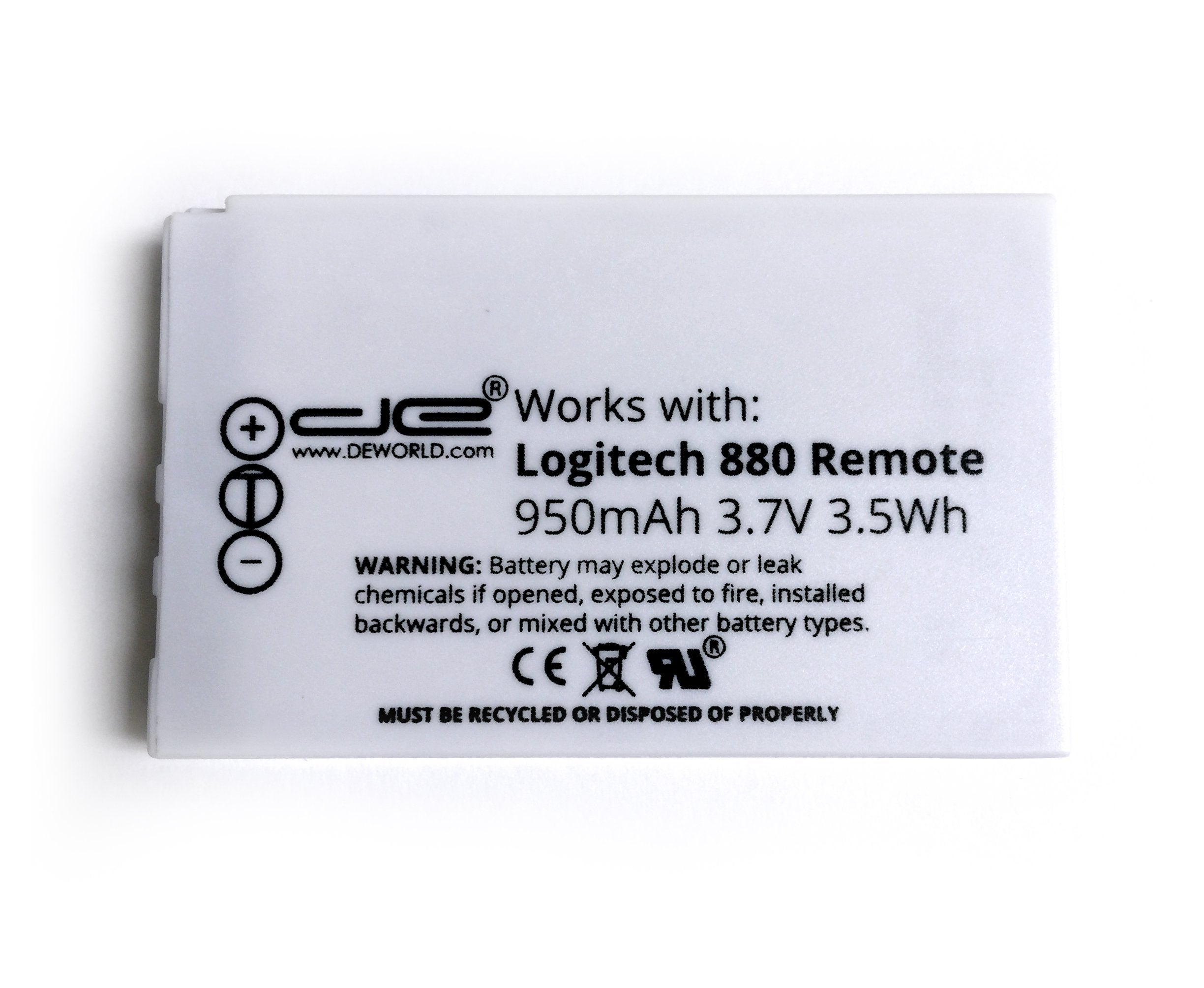 Logitech Harmony Remote Control Replacement Rechargeable Battery   Harmony One, Harmony One Advanced, Harmony 720, 850, 880, H88