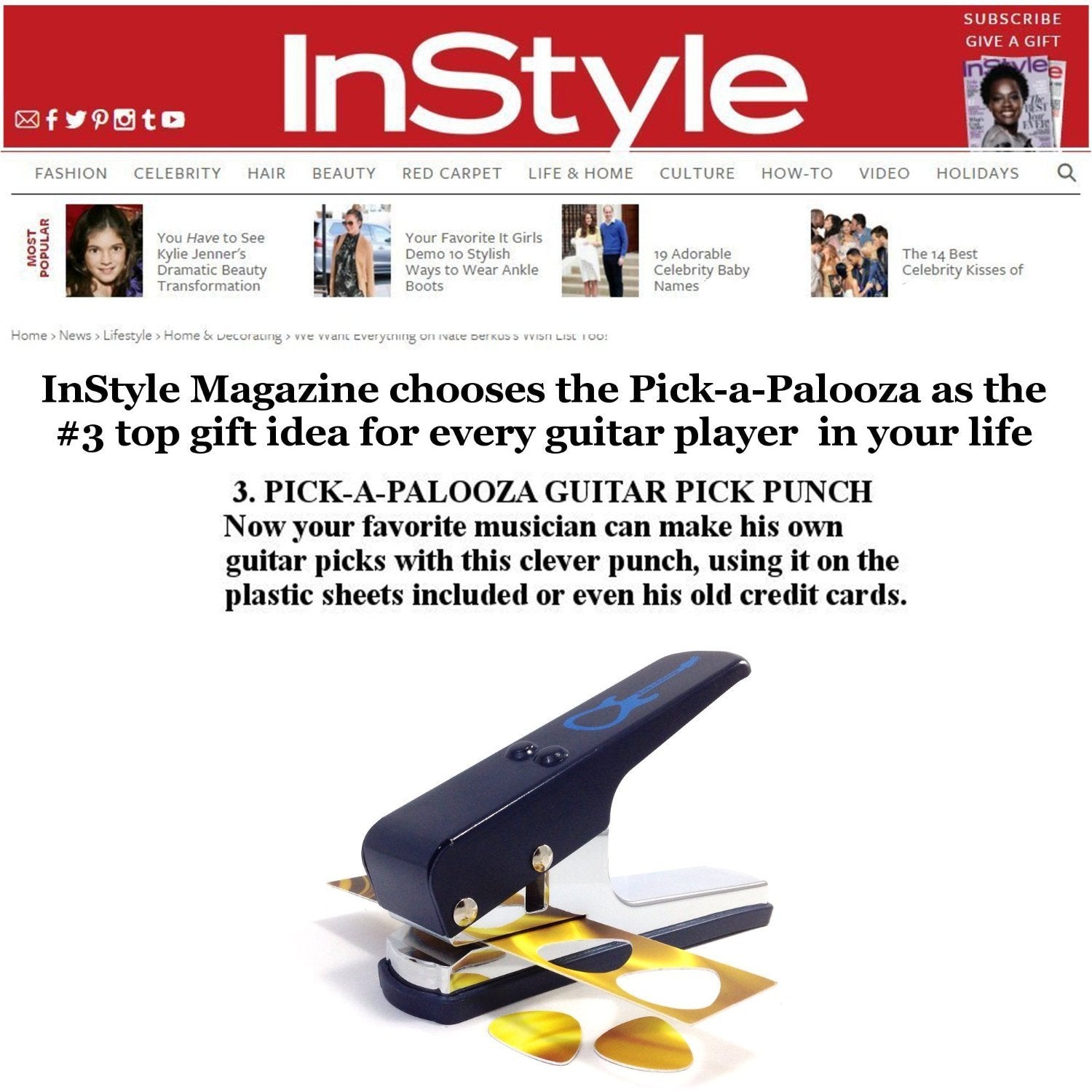 Pick A Palooza Diy Guitar Pick Punch And Gift Box