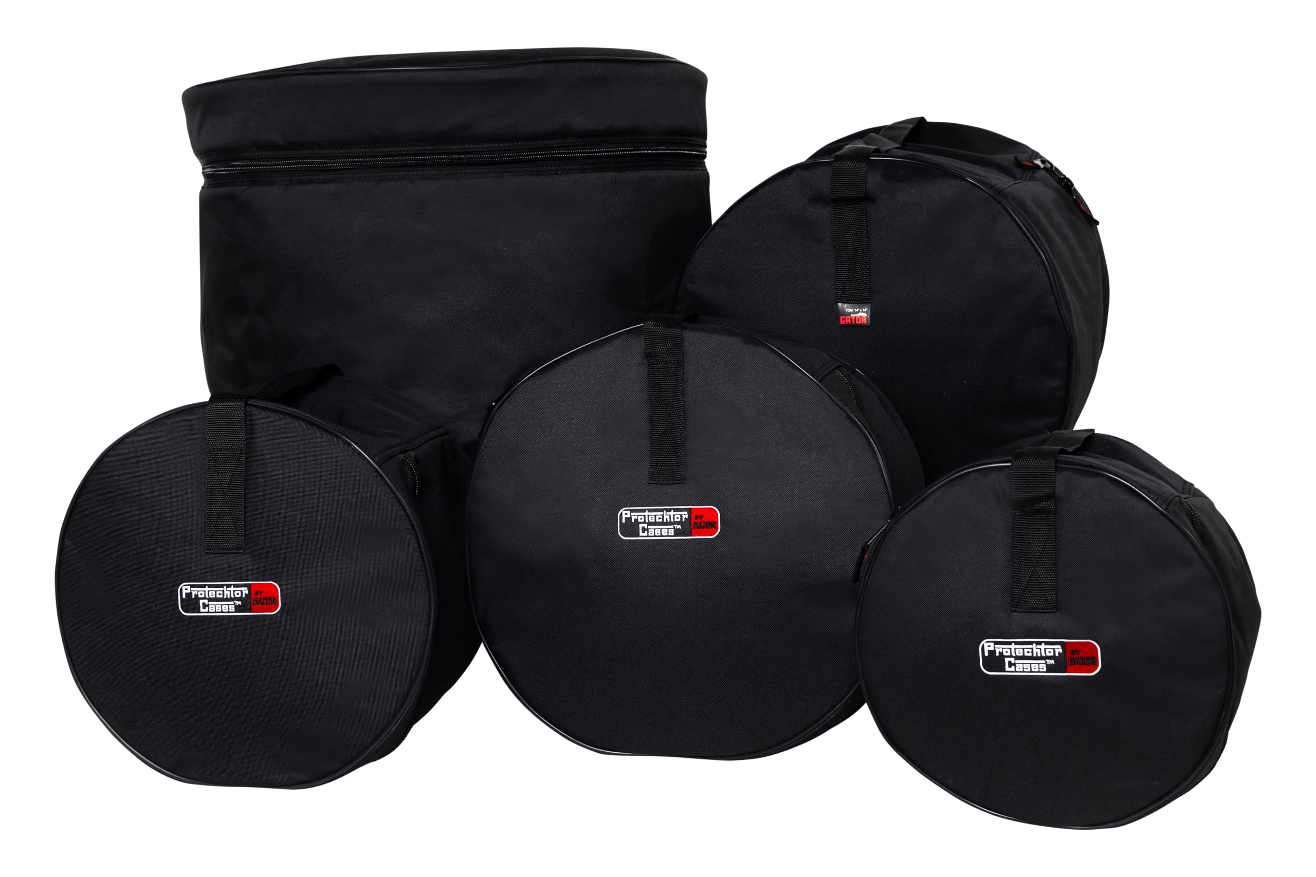 Gator Cases Jazz Fusion Drum Set Bags: 20''X16'', 12''X8'', 10''X7'', 14''X14'', 5.5''X14''; (Gp Jazzfs 100)