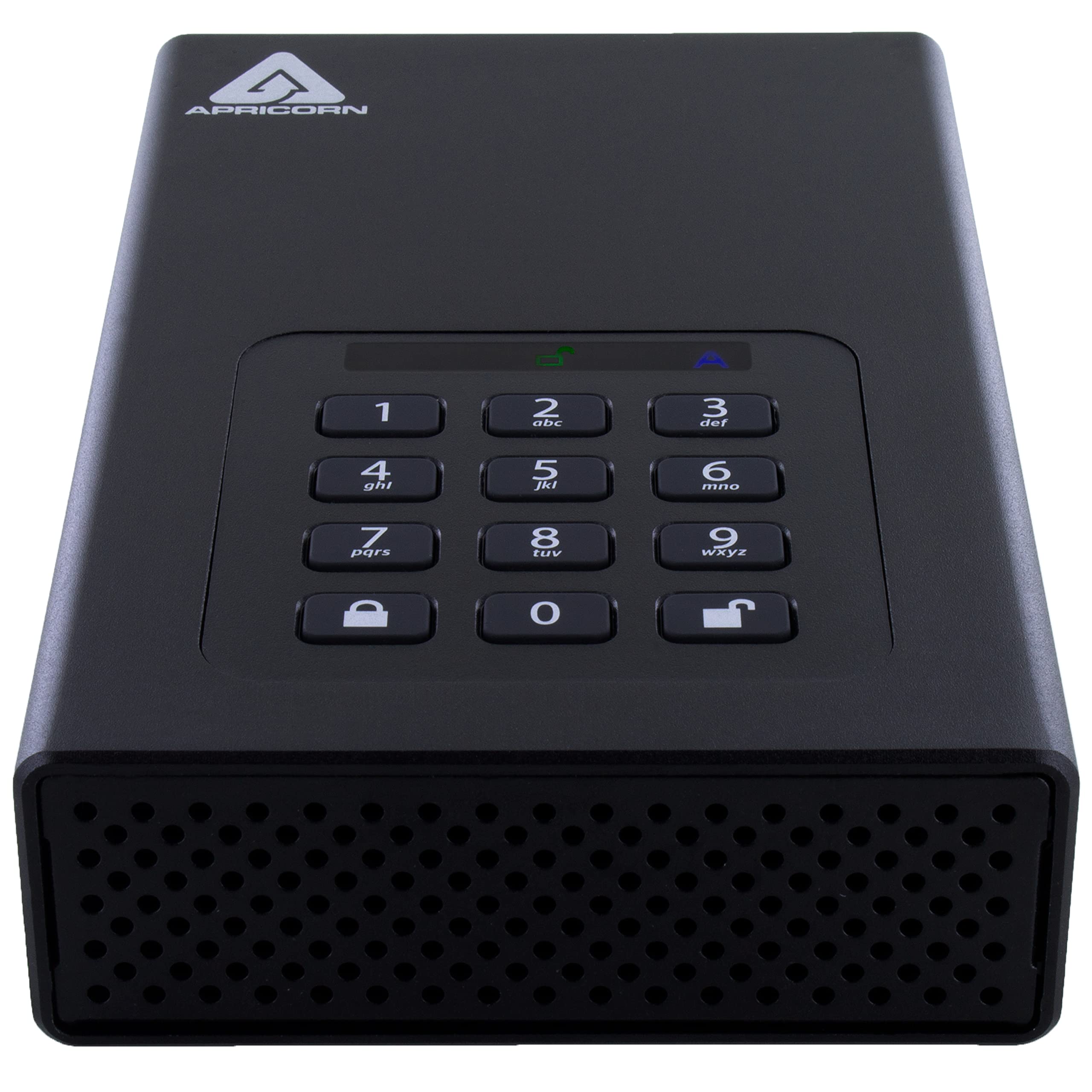 Apricorn 12Tb Aegis Padlock Dt 256 Bit Encrypted Usb 3.0 Hard Drive (Adt 3Pl256 12Tb)