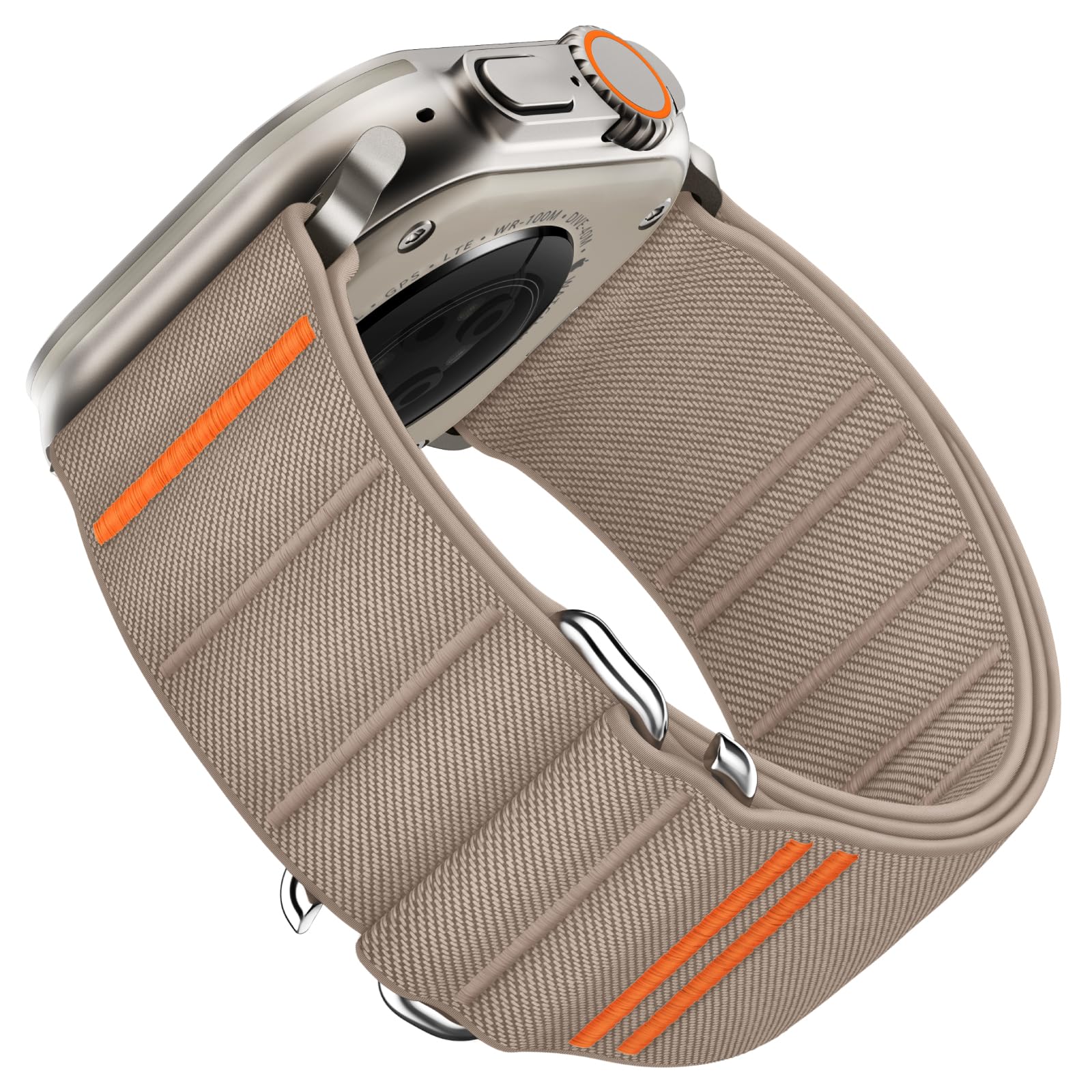 Suitisbest Sport Bands Compatible With Apple Watch Ultra Band 38Mm 40Mm 41Mm 42Mm Men Women, Stretchy Nylon Sport Loop Strap Wit