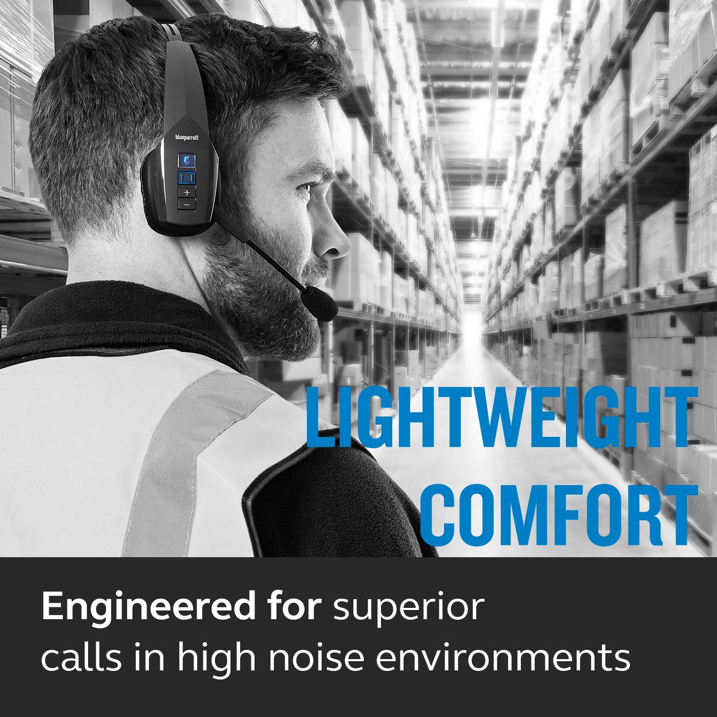 Blueparrott B350 Xt Noise Cancelling Bluetooth Headset   Updated Design With Industry Leading Sound And Improved Comfort, Hands