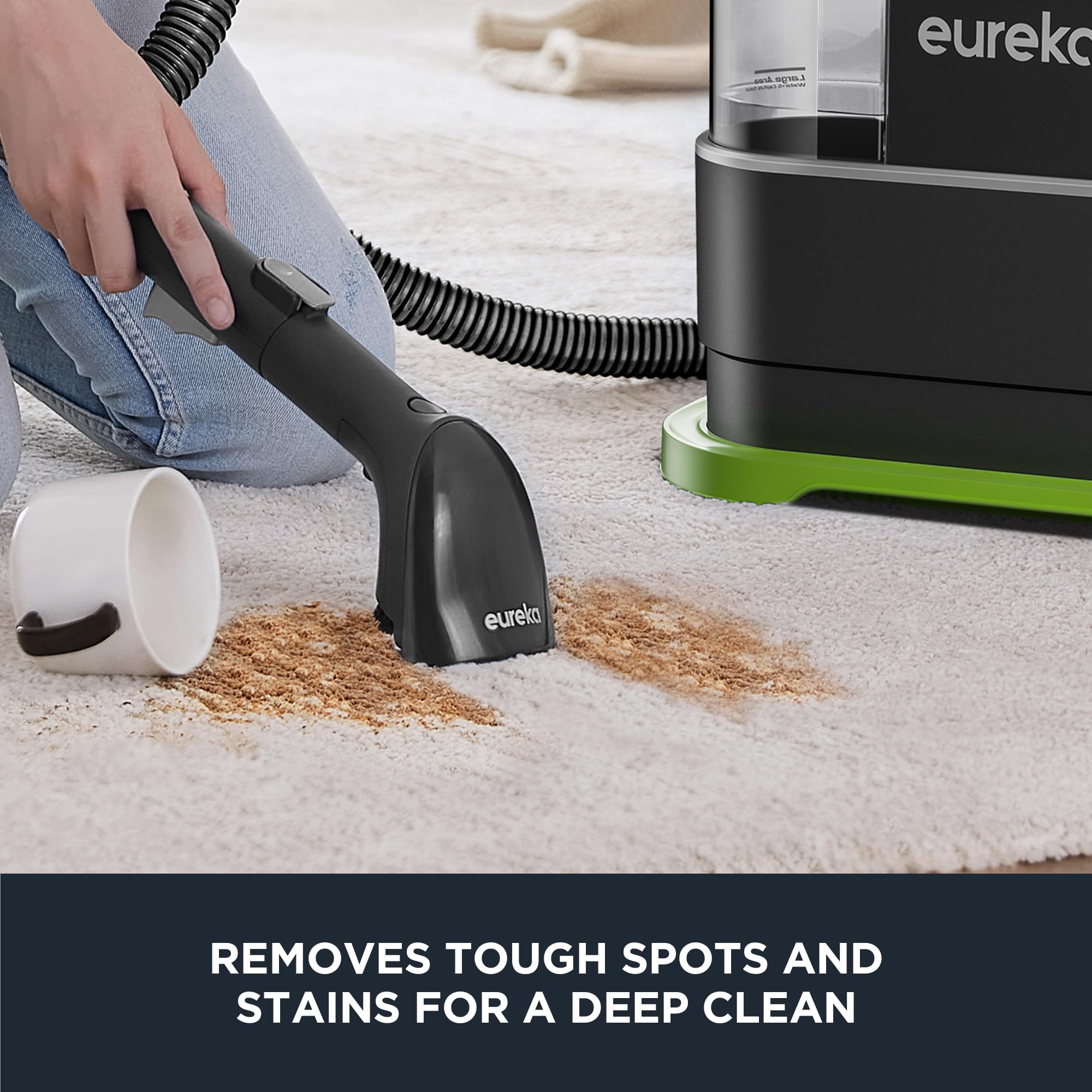 Eureka Portable Carpet And Upholstery Cleaner, Spot Cleaner For Pets, Stain Remover For Carpet, Area Rugs, Upholstery, Coaches A