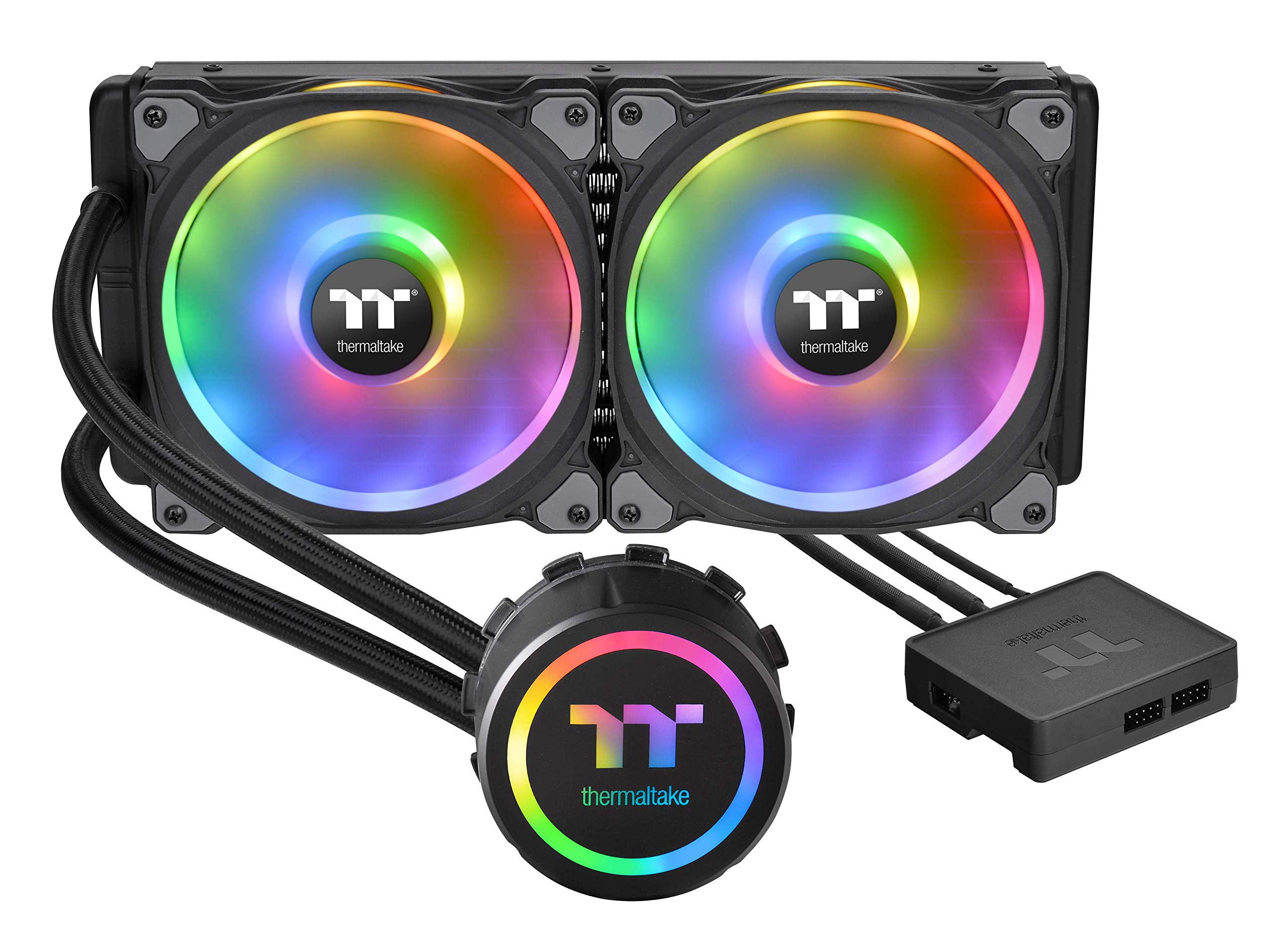 Thermaltake Floe DX 280mm, Dual Ring LED, 16.8 Million Color Software Enabled (TT RGB Plus/Alexa/Razer Chroma), AMD (AM5/AM4)/In