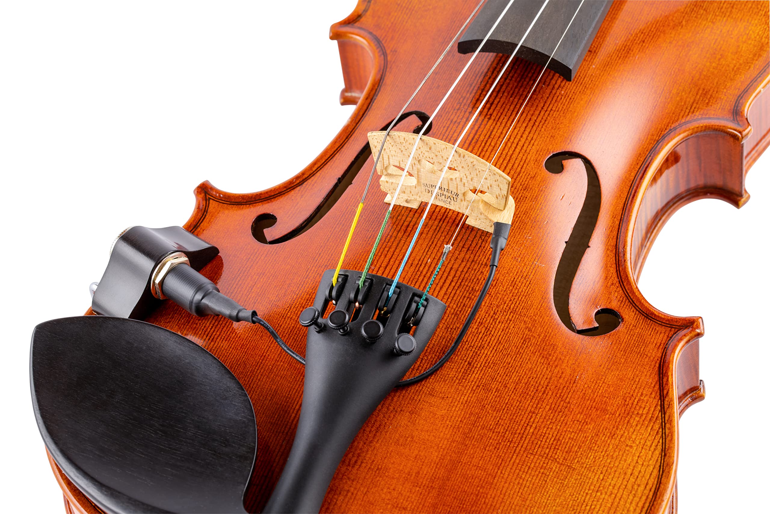 Kna Vv-3 Portable Piezo Pickup For Violin And Viola - Lightweight Bridge-Mounted Sensor, Natural Acoustic Sound, Easy Installati