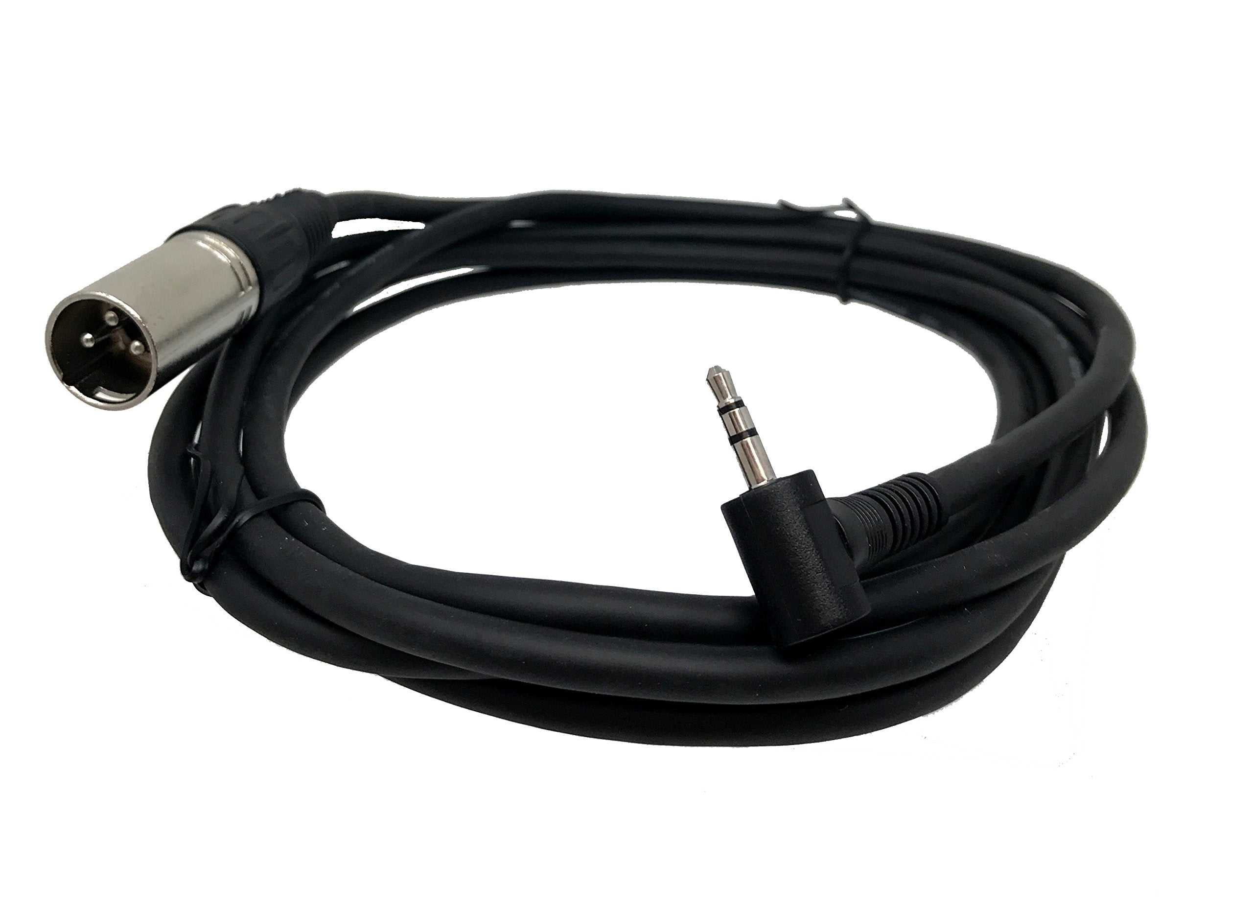 Tetra-Teknica TourPro Series MC-02-10 Right-Angle 3.5mm TRS to XLR 3 Pin Male Microphone Cable, 9 Feet