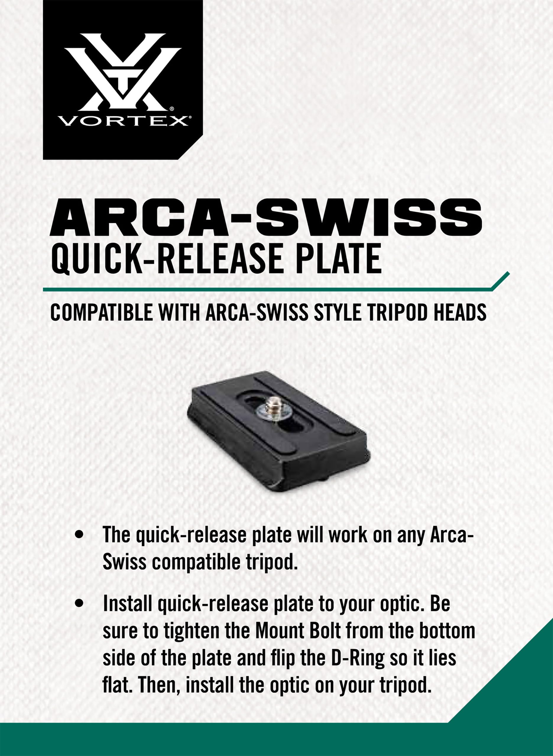 Vortex Optics Arca Swiss Quick Release Plate