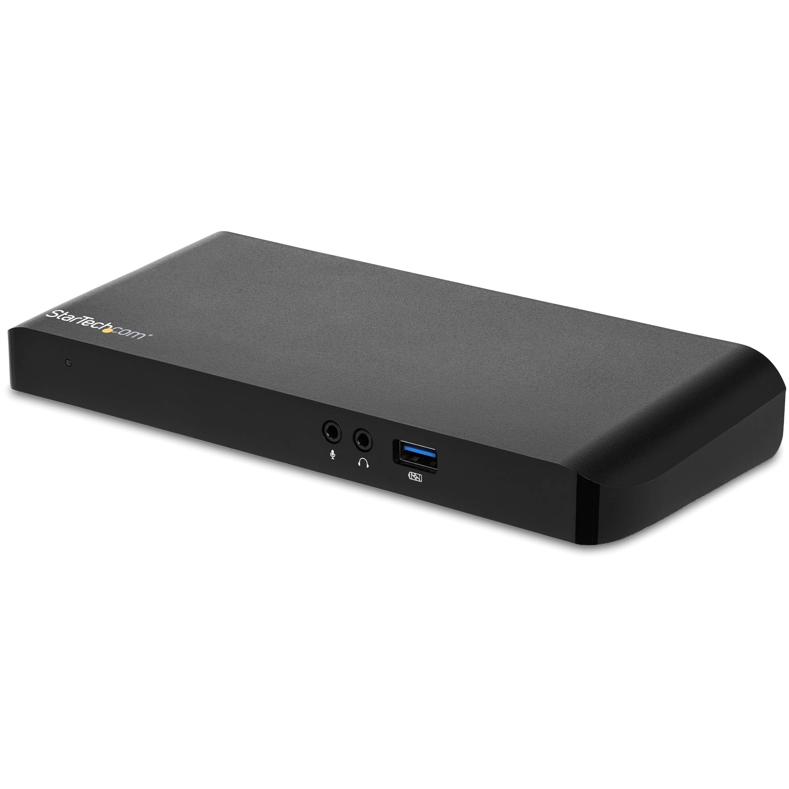 StarTech.com Dual Monitor USB-C Laptop Docking Station with 4K HDMI, DisplayPort, 4xUSB 3.0 Ports & 60W PD - USB C Dock for Wind