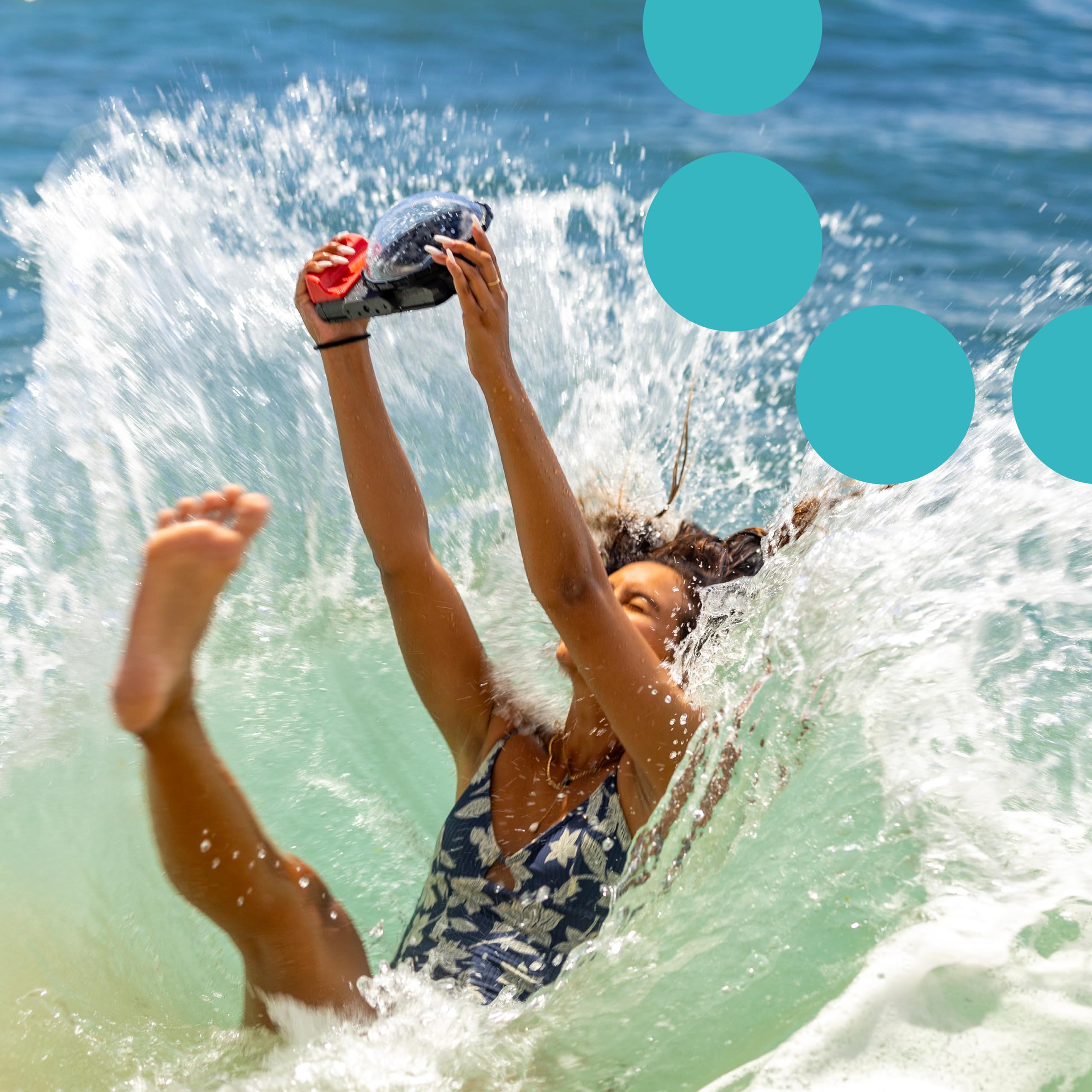 Joby Seapal 6'' Dome, For Seapal Waterproof Smartphone Case, 50/50 Above   Underwater Shooting, For Action Content Creation, Vid