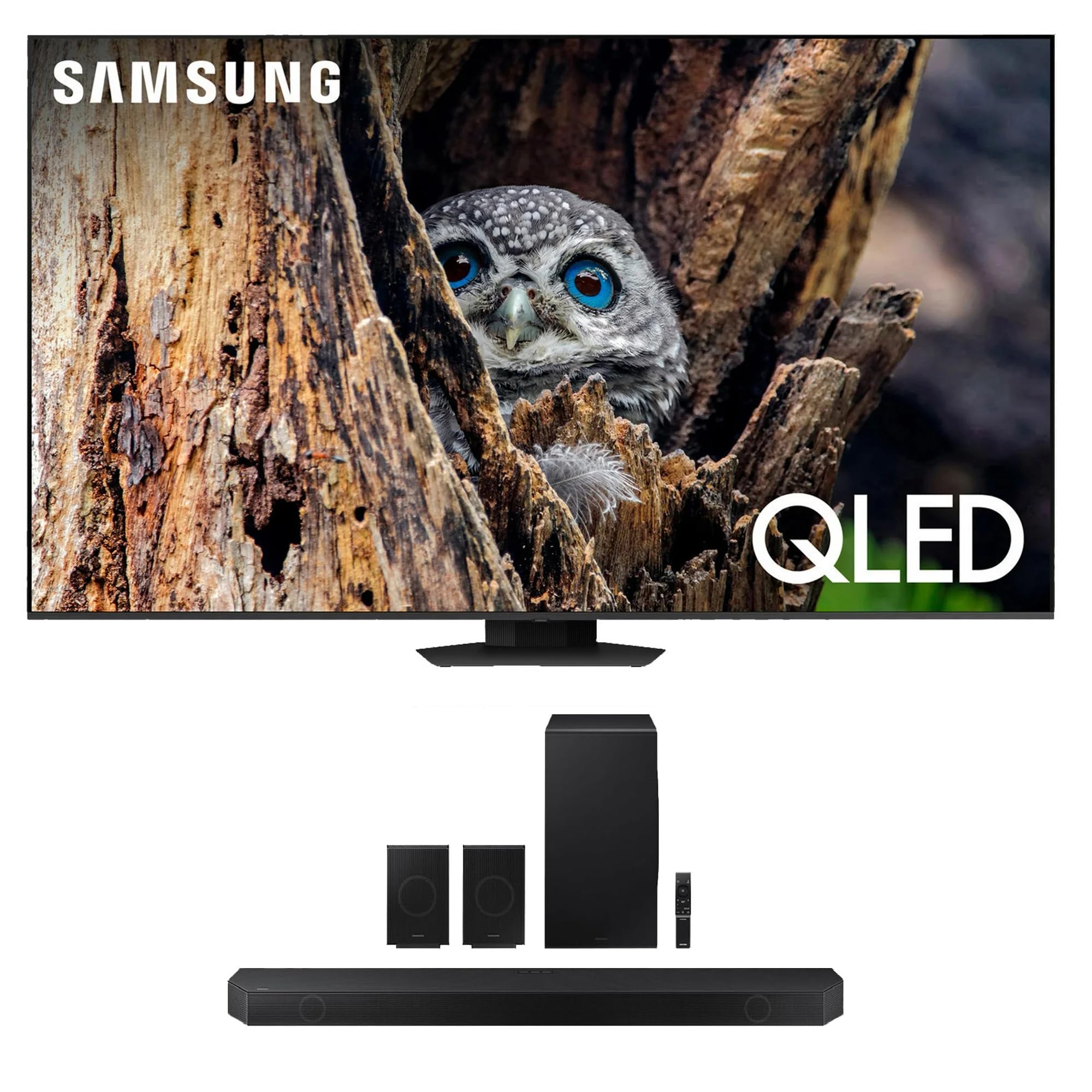 Samsung Qn85Q80Dafxza 85 Inch Qled 4K Quantum Hdr Plus Smart Tv With A Hw-Q990D 11.1.4Ch Soundbar With True Dolby Atmos Sound (2