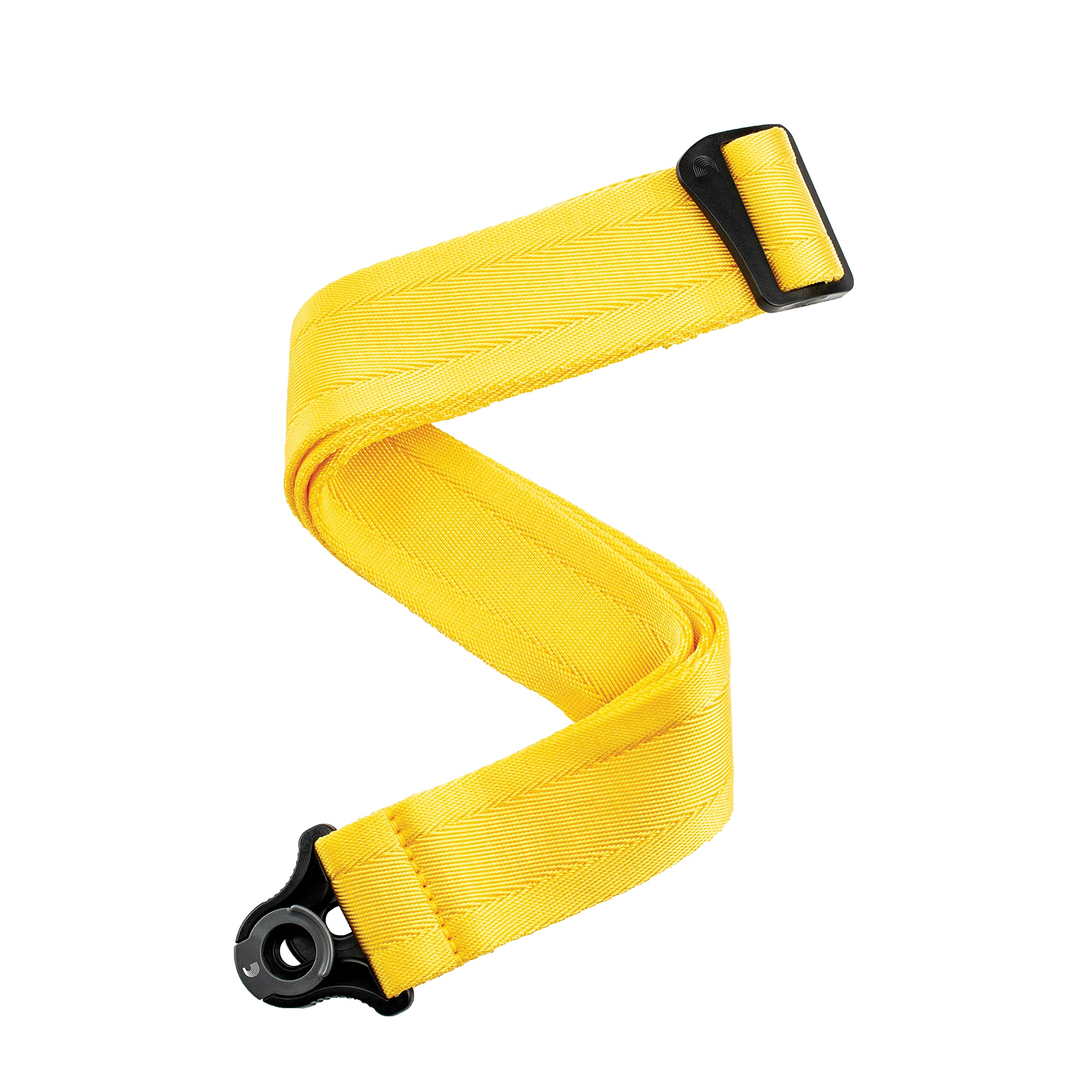 D'Addario Auto Lock Guitar Strap   Mellow Yellow