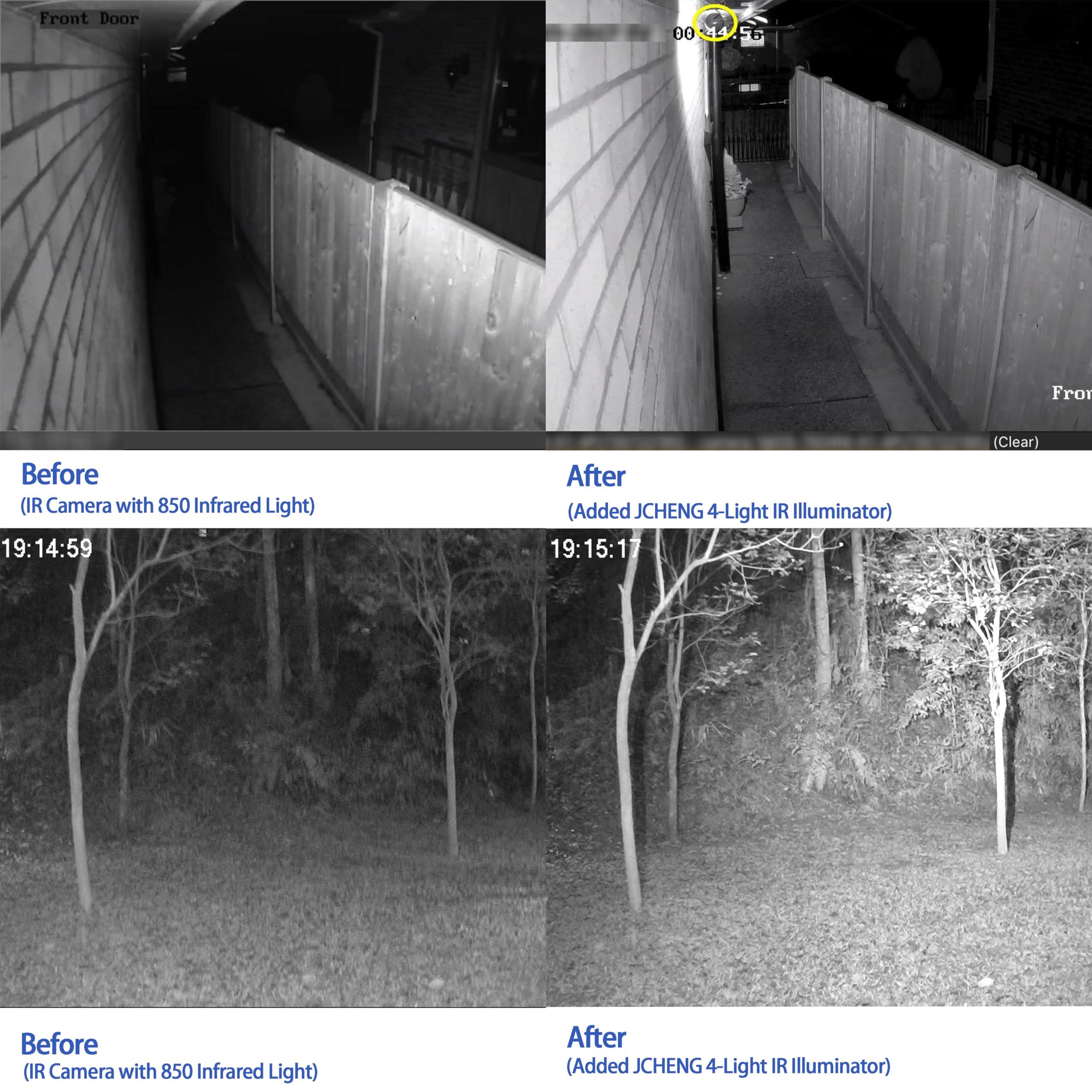 Jc Ir Illuminator 4 Led Infrared Light For Ir Camera, Quest Series And Psvr2 With Power Adapter