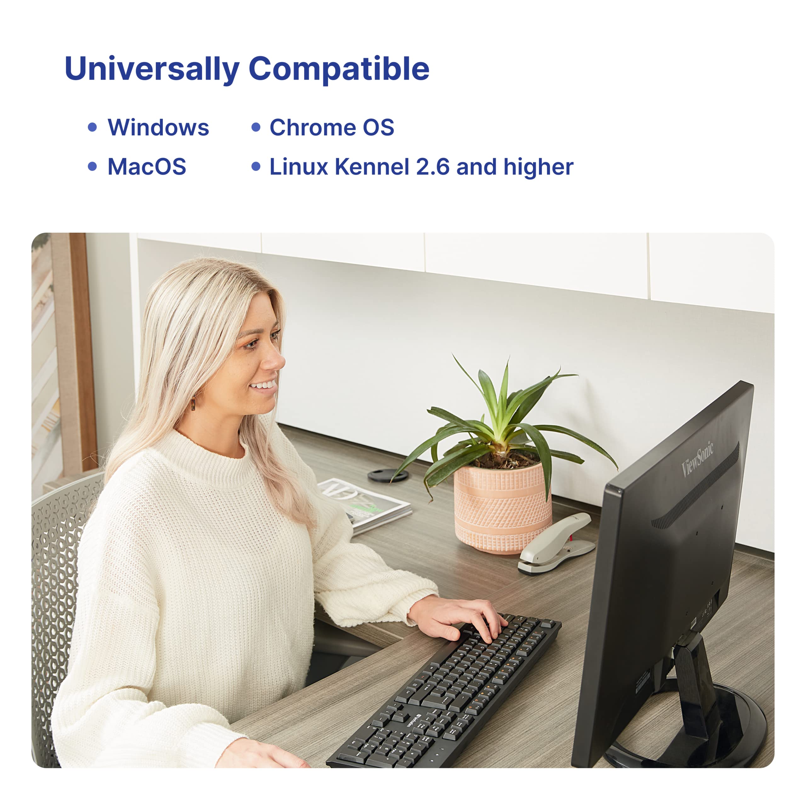 Verbatim Slimline Wireless Keyboard 2.4Ghz Usb Plug-And-Play Numeric Keypad Adjustable Tilt Legs Wireless Full-Size Computer Key