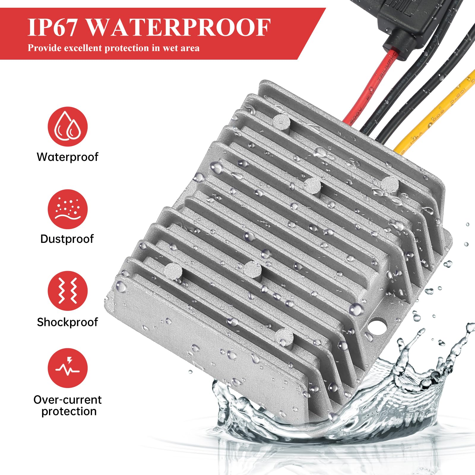 Mzhou Dc 20 90V To 12V Step Down Converter,20V 24V 48V 60V 72V 84V 90V Buck To 12V Converter 20A Max,12V Step Down Converter,Vol