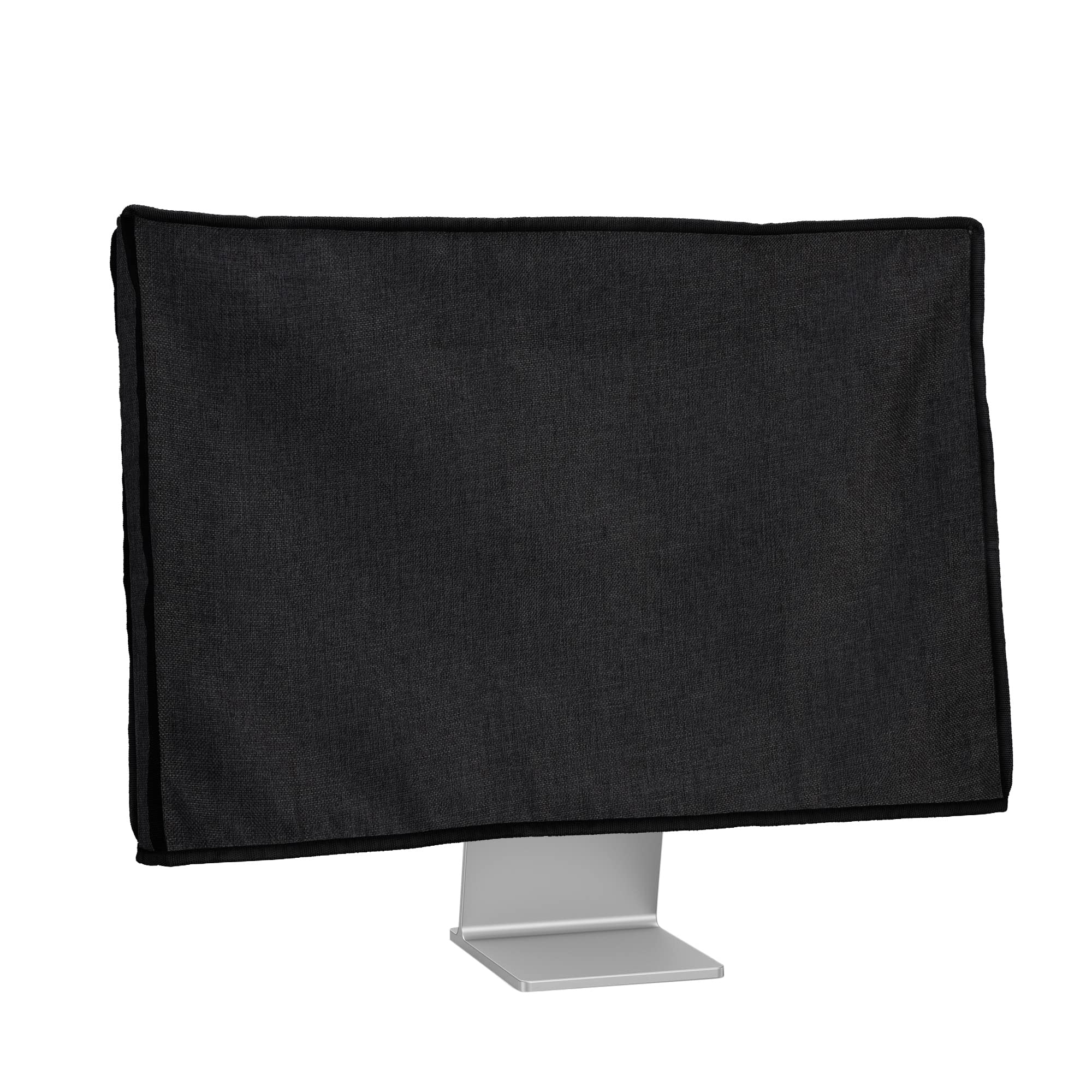 Kwmobile Dust Cover For 31 32'' Monitor   Linen Monitor Display Protector   Protect Your Computer Screen   Black