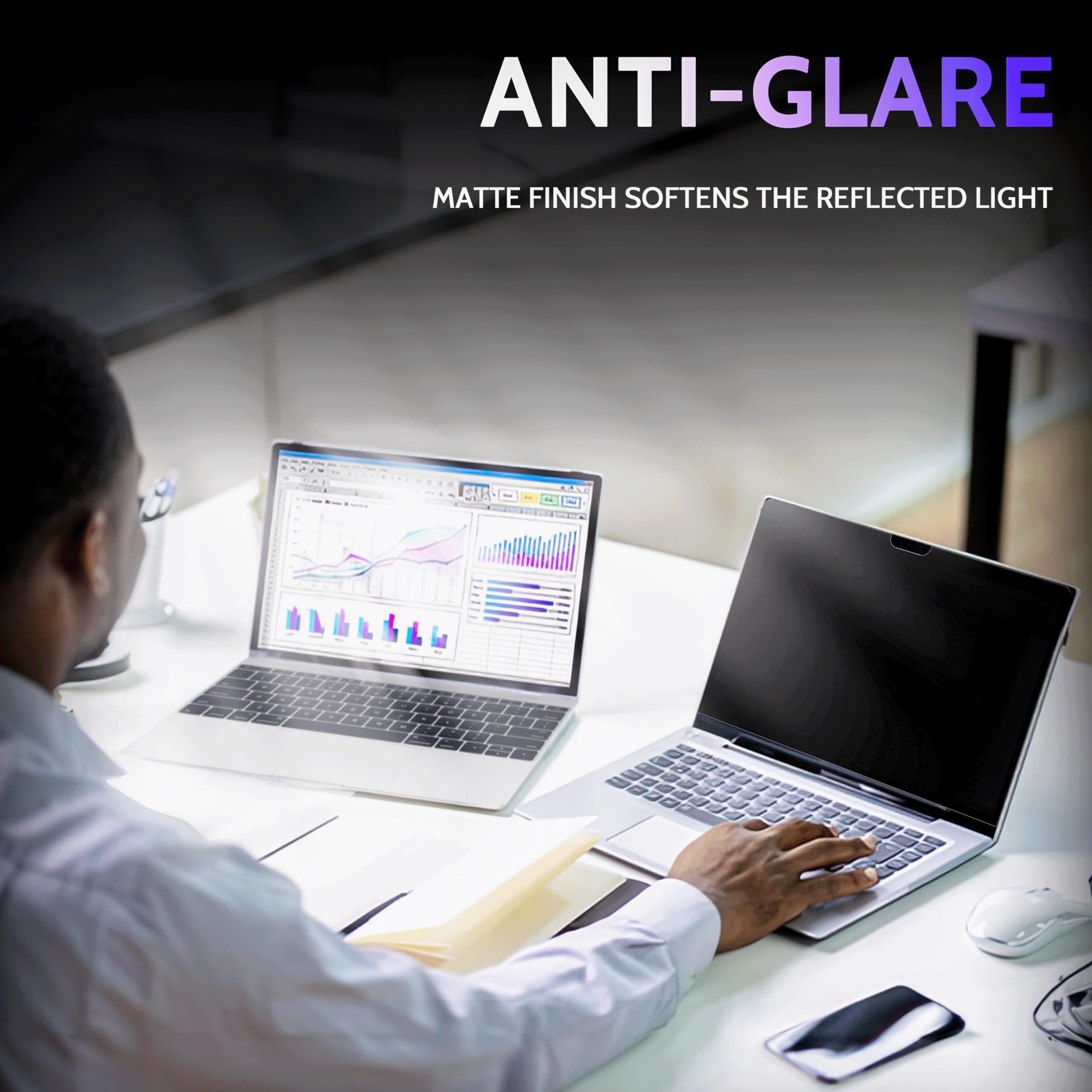 Peslv Privacy Screen For Macbook Pro 13 In (2016 2022, M1, M2) & Macbook Air 13 Inch (2018 2021, M1), Magicsuction Removable Ant