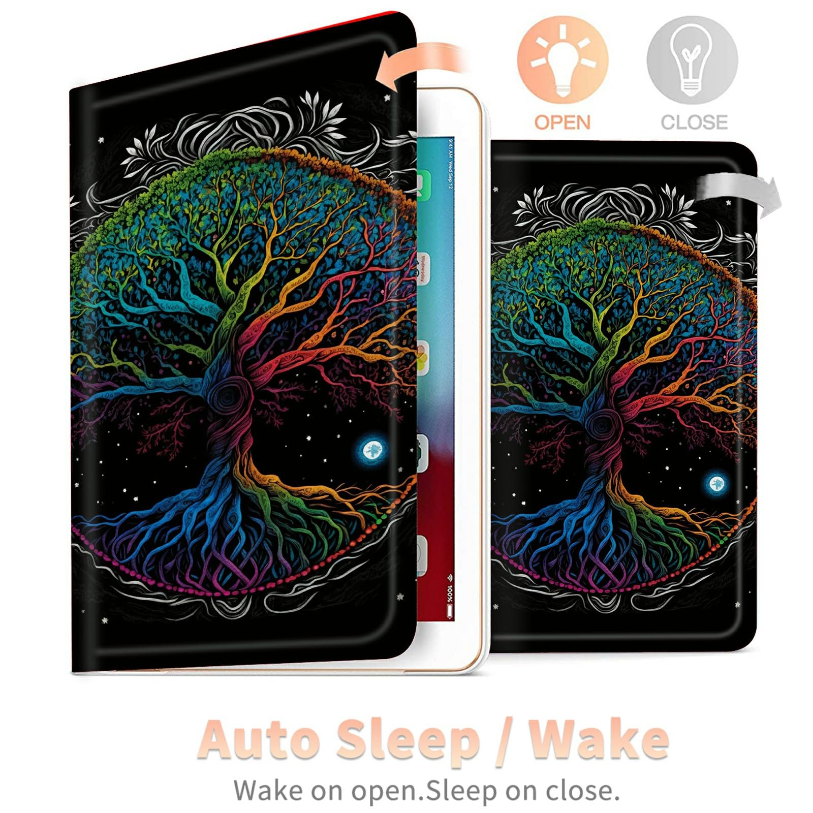 Cat Library Case For All New Kindle Fire Hd 10 Tablet 10.1'' (13Th Generation, 2023 Release), Pu Leather Folding Stand Cover Wit