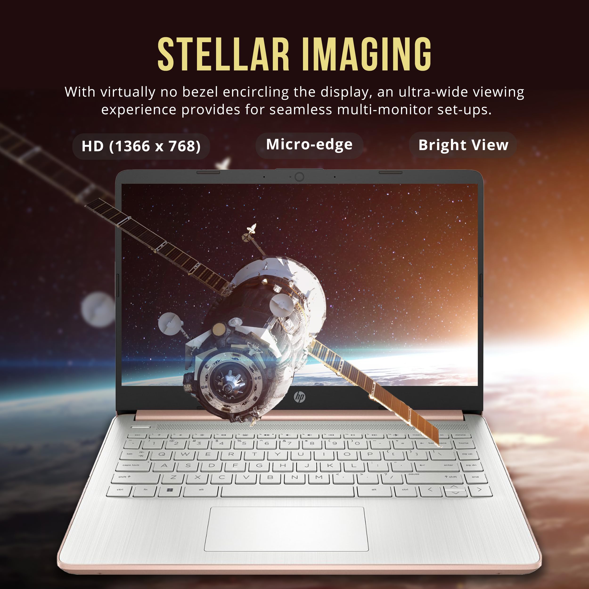 Hp Flagship 14 Hd Laptop With 1 Year Office 365 | 16Gb Ram | 1.22Tb Storage(64Gb Emmc & 160Gb Docking Station Set & 1Tb Cloud St