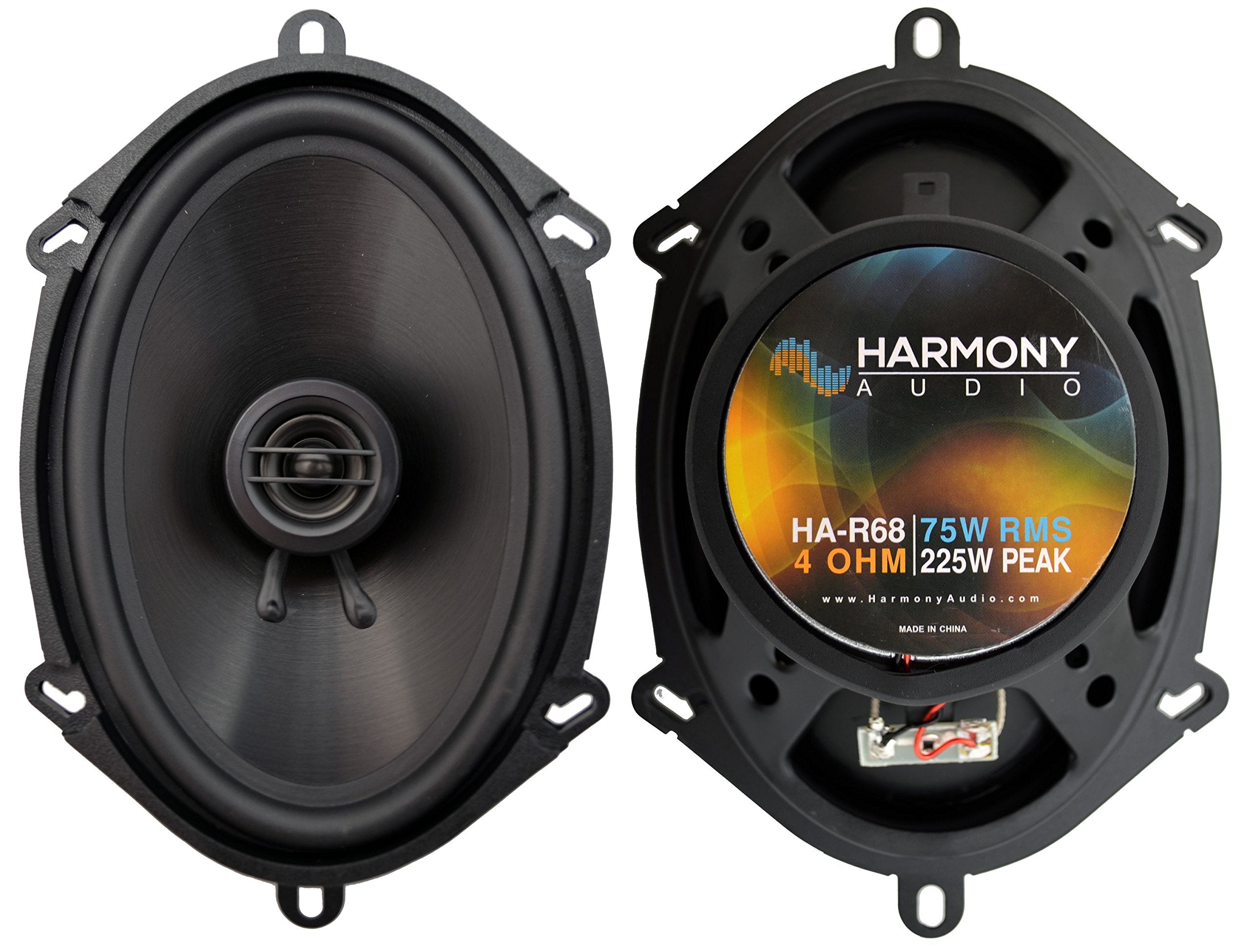 Harmony Audio Ha R68 Car Stereo Rhythm Series 5X7 6X8 Replacement 225W Speakers