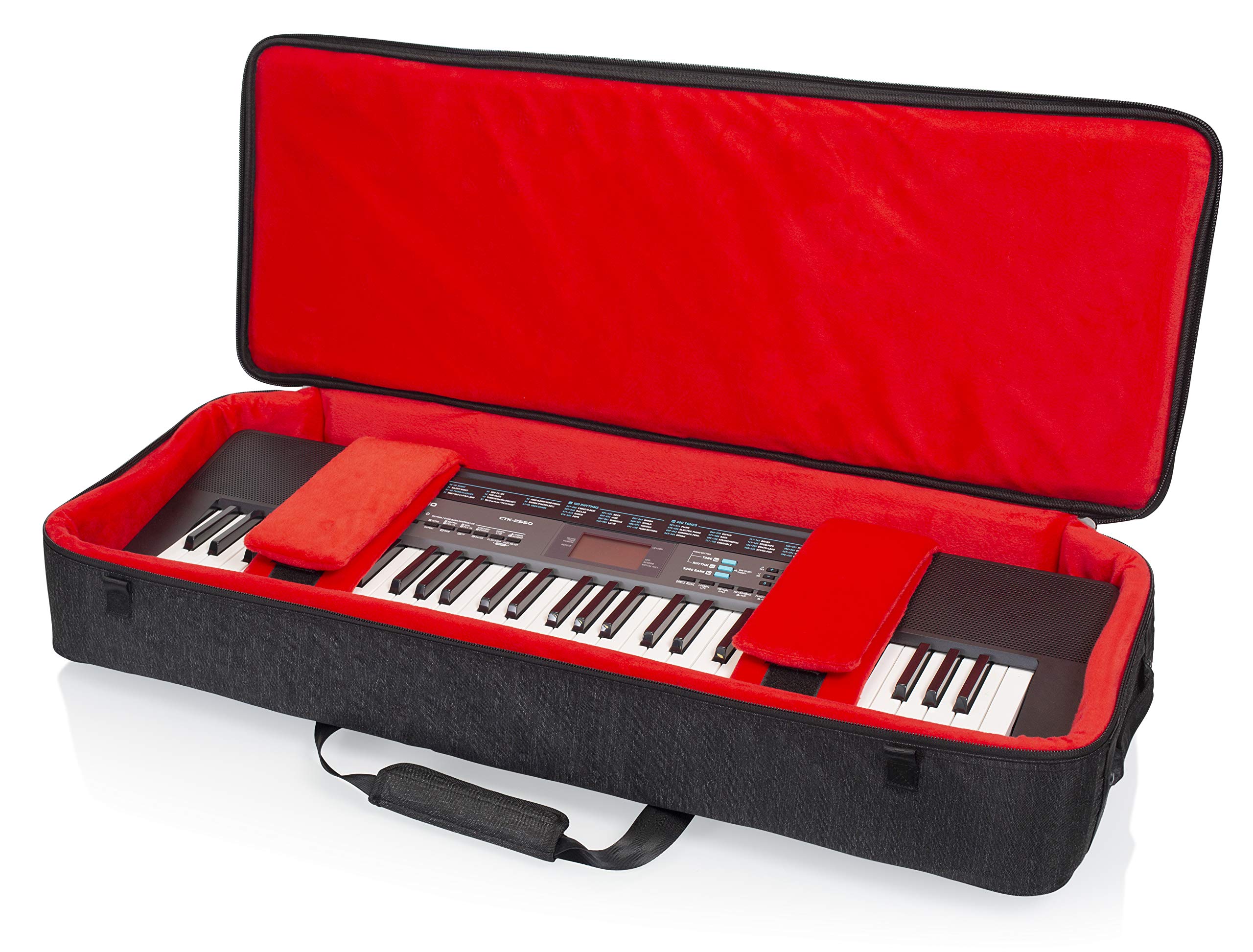 Gator Transit Keyboard Gig Bag Protective Gig Bag For 61-Note Slim Keyboards