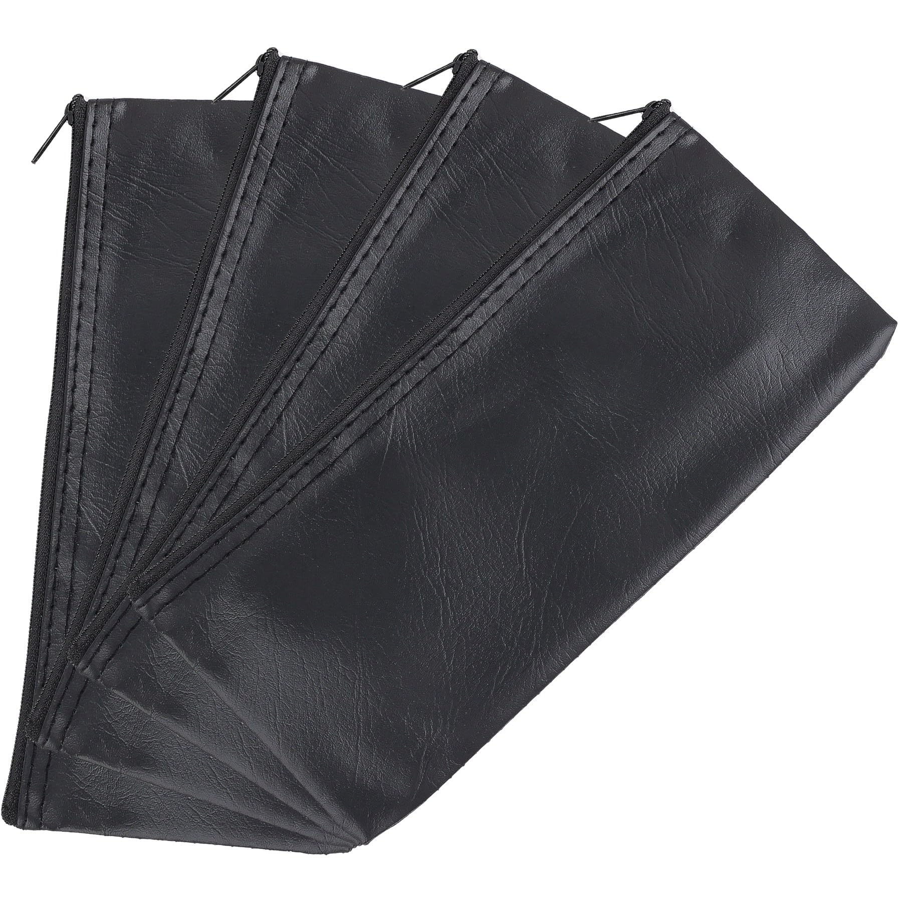 Framendino, Microphone Storage Bag Pu Leather Portable Mic Pouch Organizer 8.66'' X 4.13''