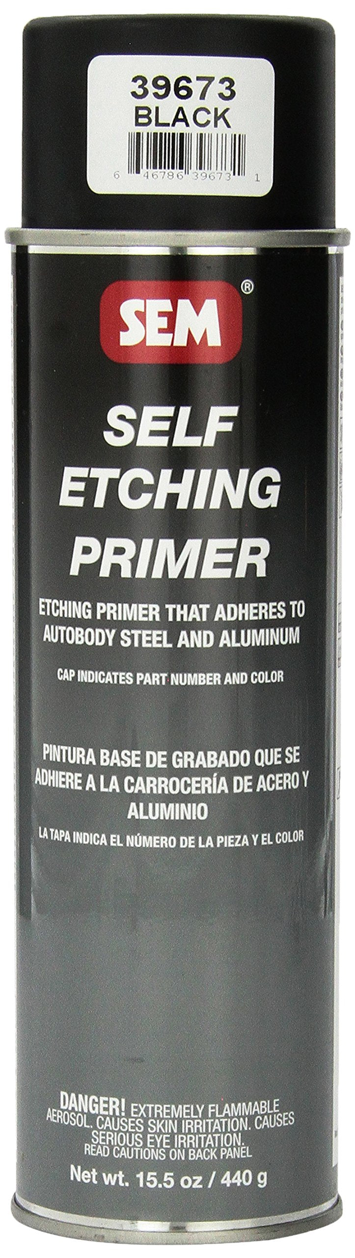 Sem 39673 Black Self Etching Primer - 15.5 Oz.,WBAUVB000PKZ3IY
