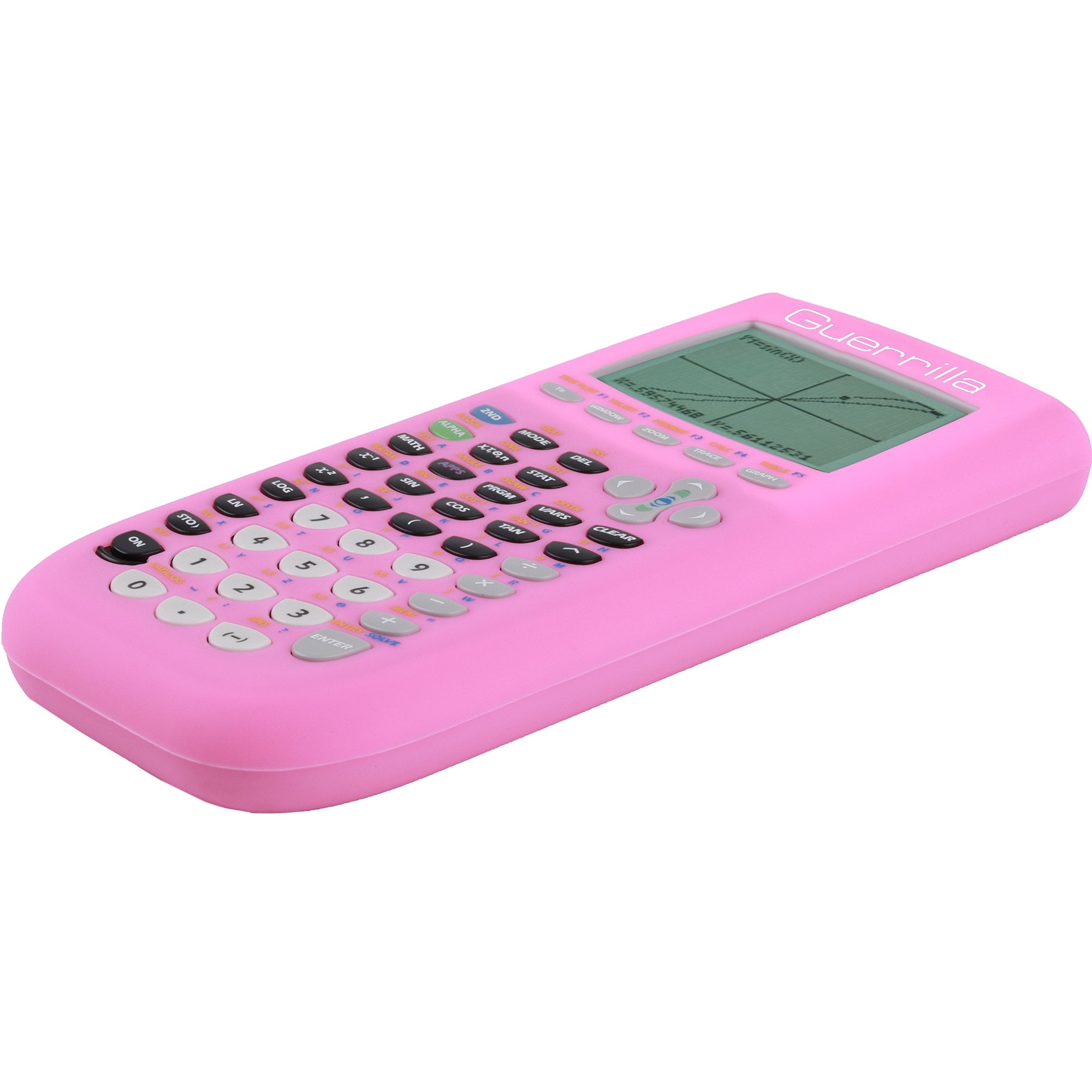 Guerrilla Ti84Pinksc Silicone Case For Texas Instruments Ti 84 Plus Graphing Calculator, Pink
