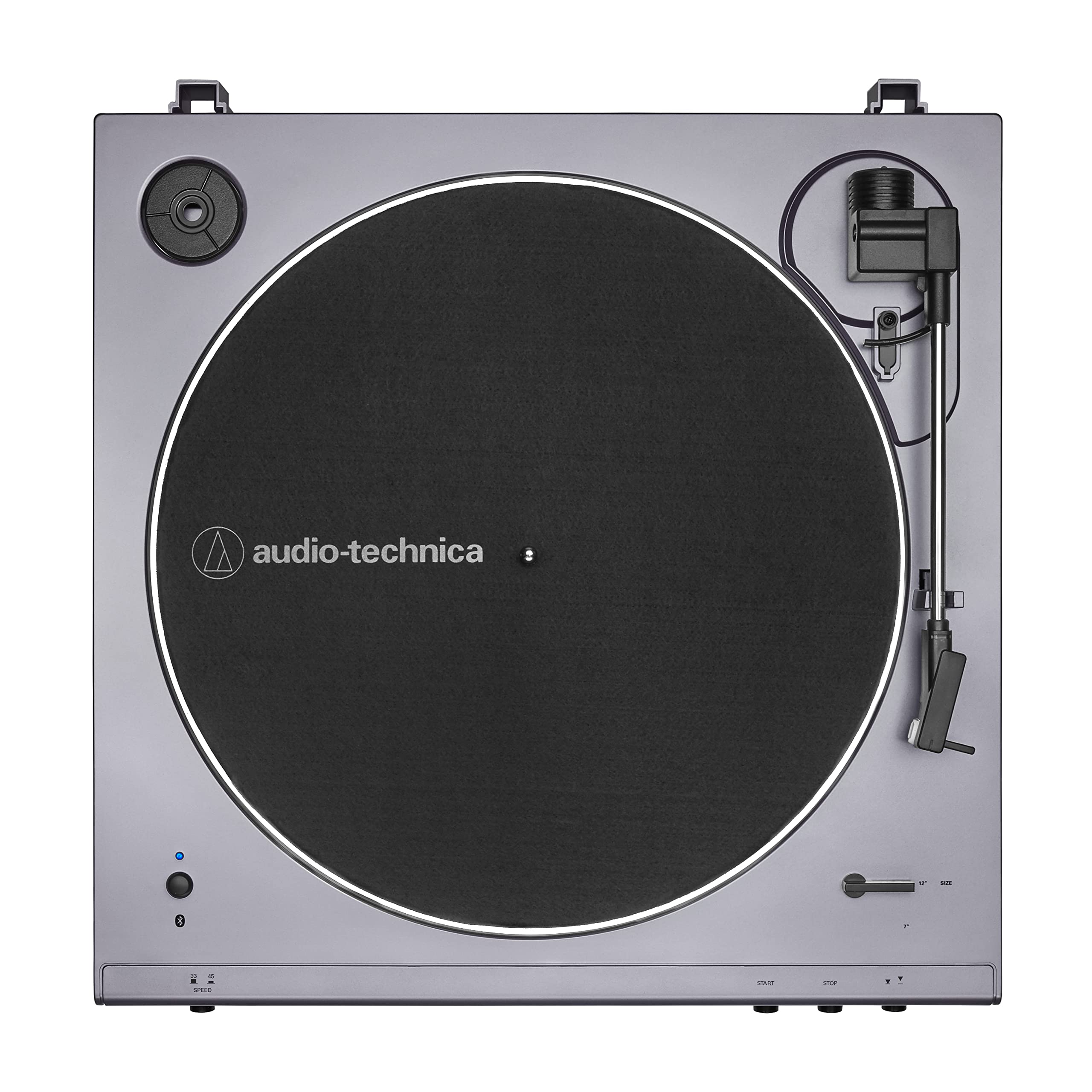 Audio Technica At Lp60Xbt Fully Automatic Bluetooth Belt Drive Stereo Turntable, Lilac, Hi Fi, 2 Speed, Dust Cover, Anti Resonan