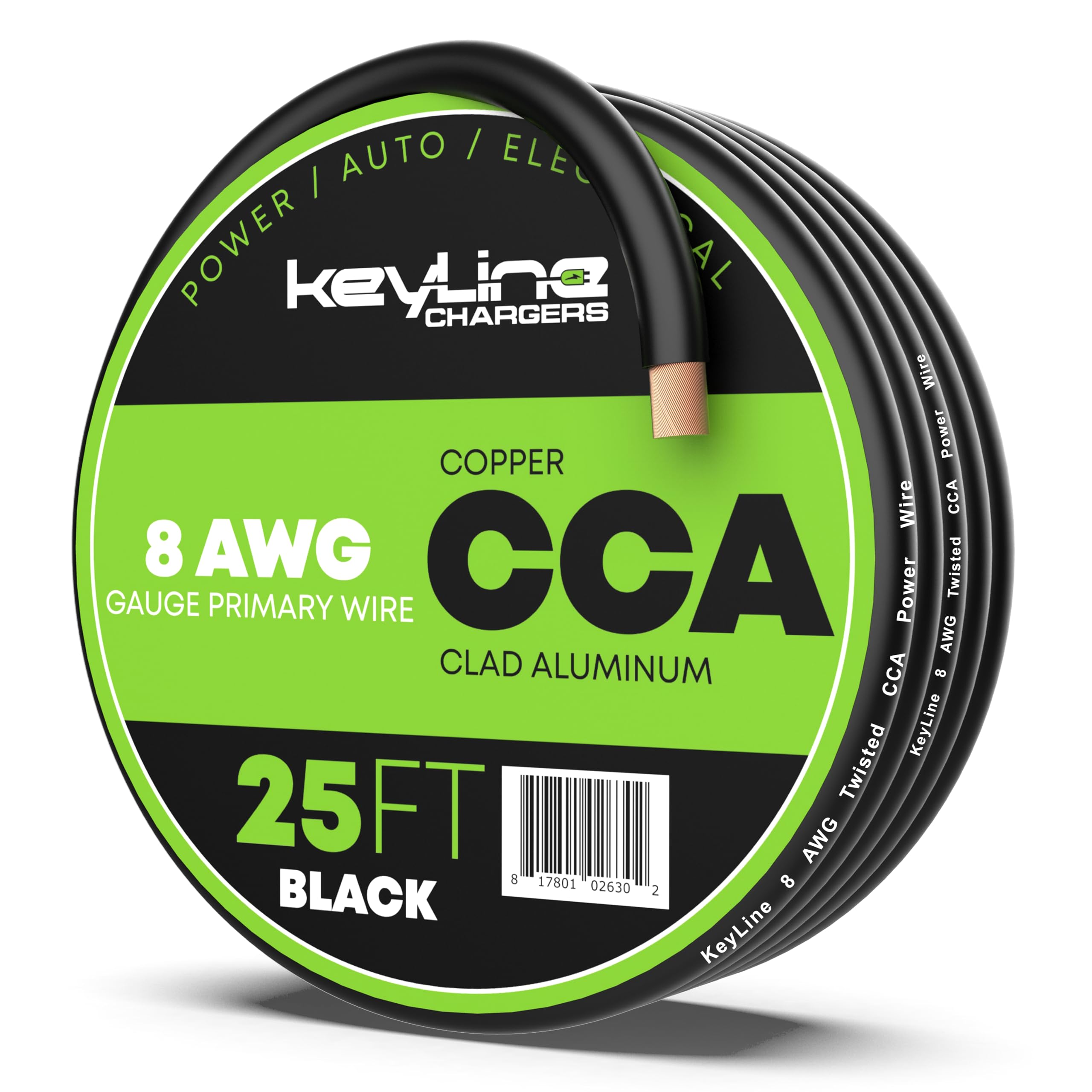 8 Gauge Wire   25Ft Black | 8 Gauge Amp Wire, Battery Cable, Marine Speaker Wire, Solar Cables For Rv Trailer, Car Audio Speaker