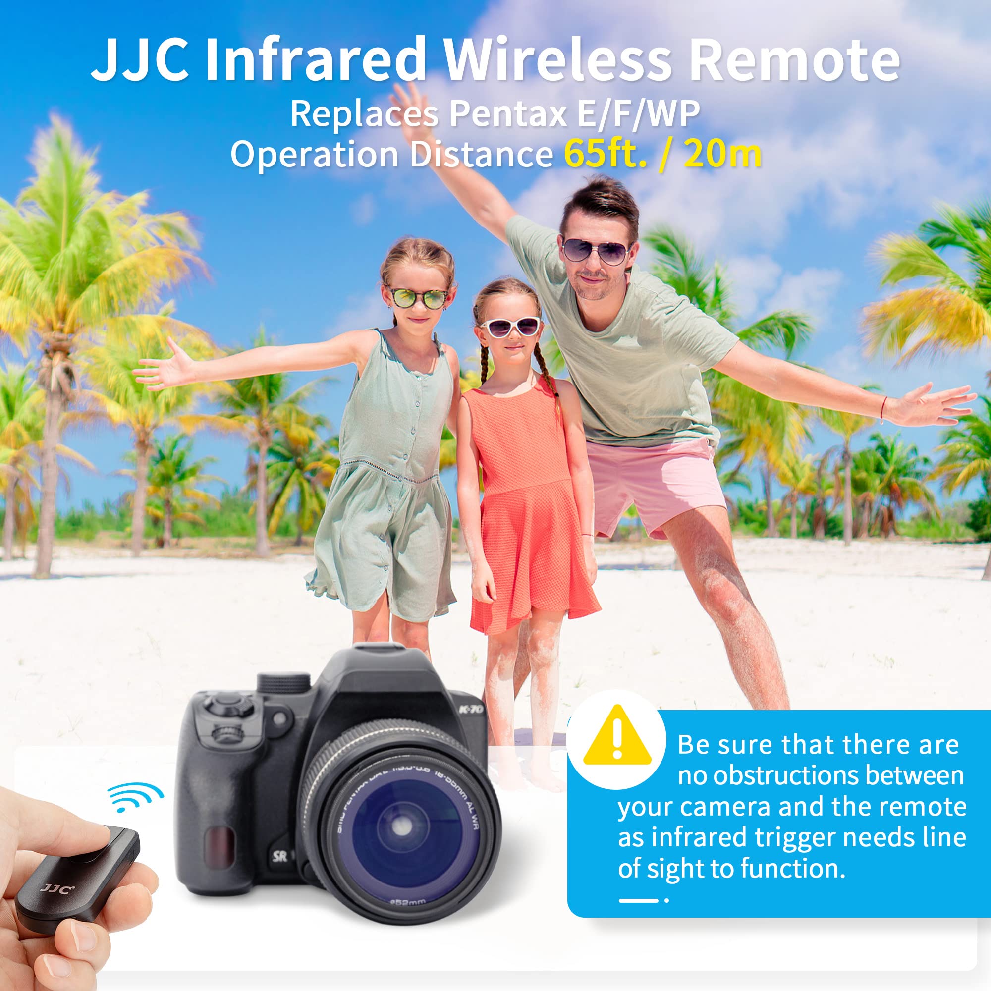 Jjc Wireless Infrared Shutter Release Remote Control Compatible With Pentax K-70 K-30 K-5 Ii K-5 Iis K-3 Ii K-1 Ii K-S2 K-S1 645
