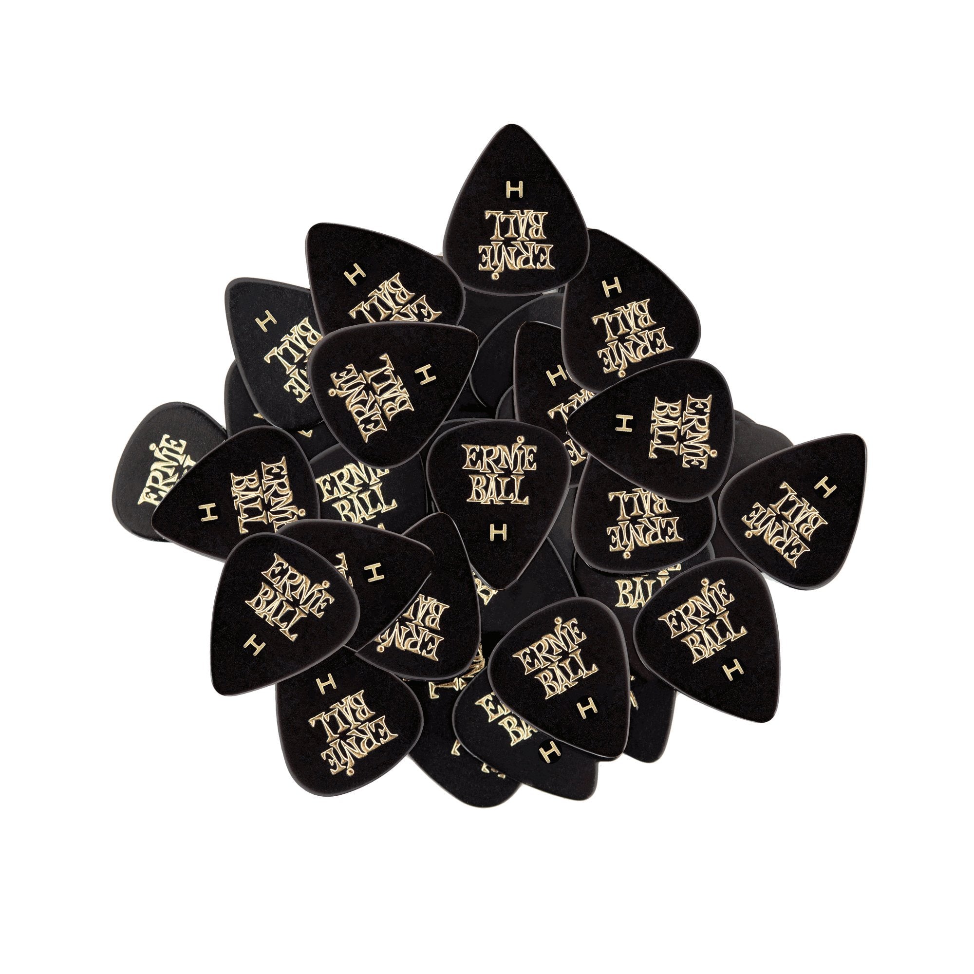 Ernie Ball Guitar Picks, Heavy, Black, 144 Pack (P09124)