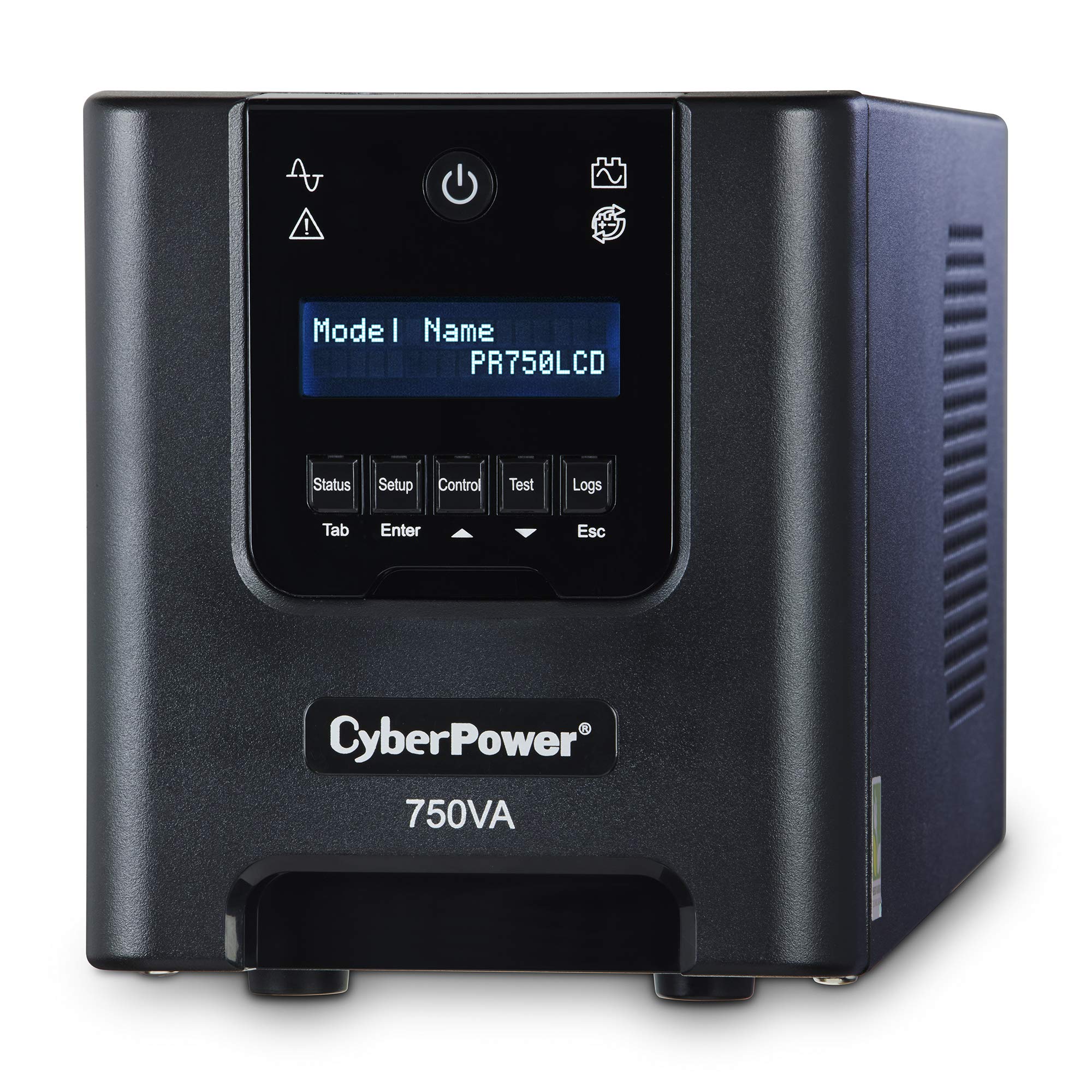 Cyberpower Pr750Lcd Smart App Sinewave Ups System, 750Va/525W, 6 Outlets, Avr, Mini Tower