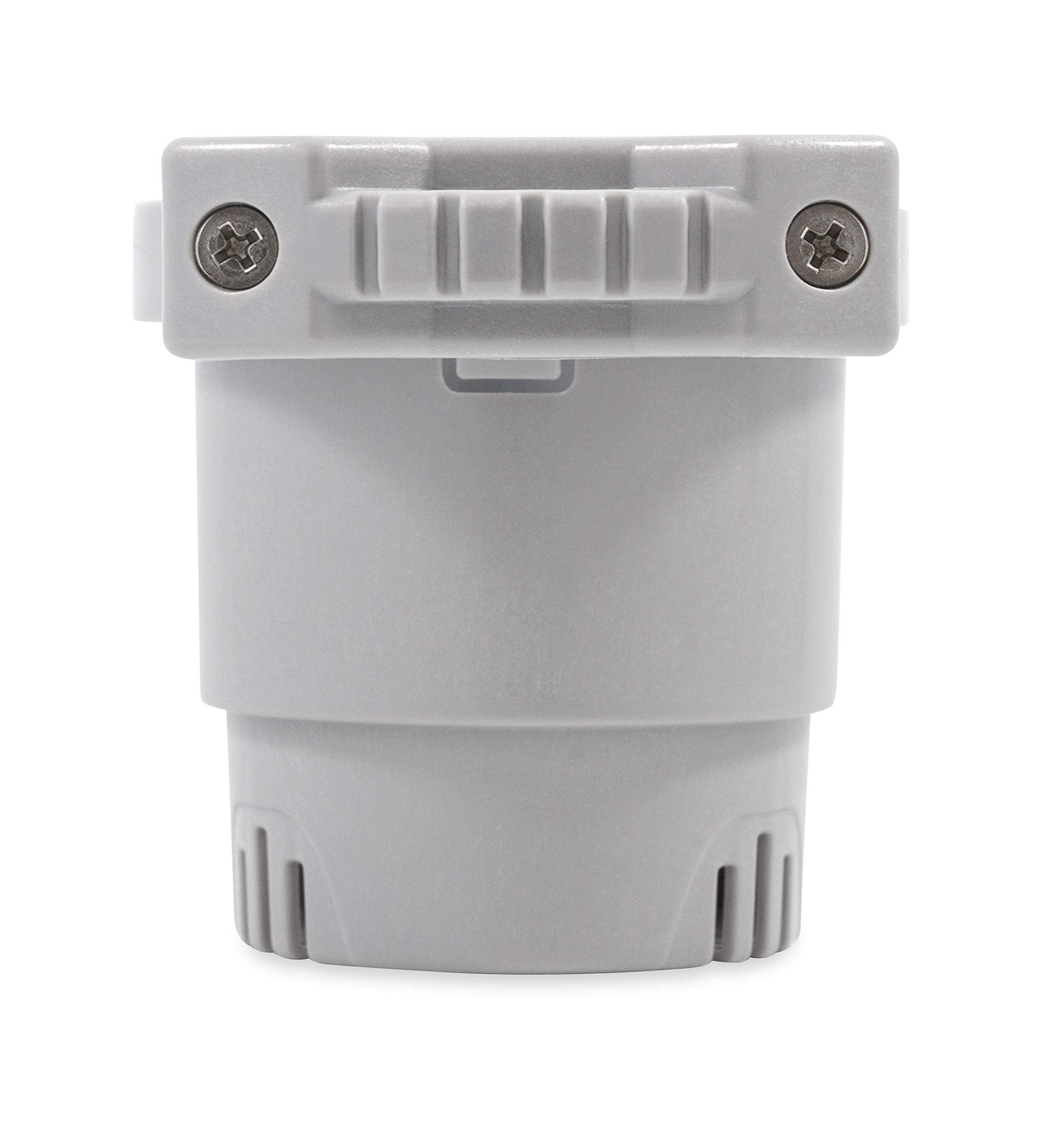 Camco Small Clamp Mounted Cup Holder-Provides A Secure Location For Your Beverage-Mountable For Up To 1-1/4-Inch Rail-Gray (5309,WBAUVB07ZR1835F