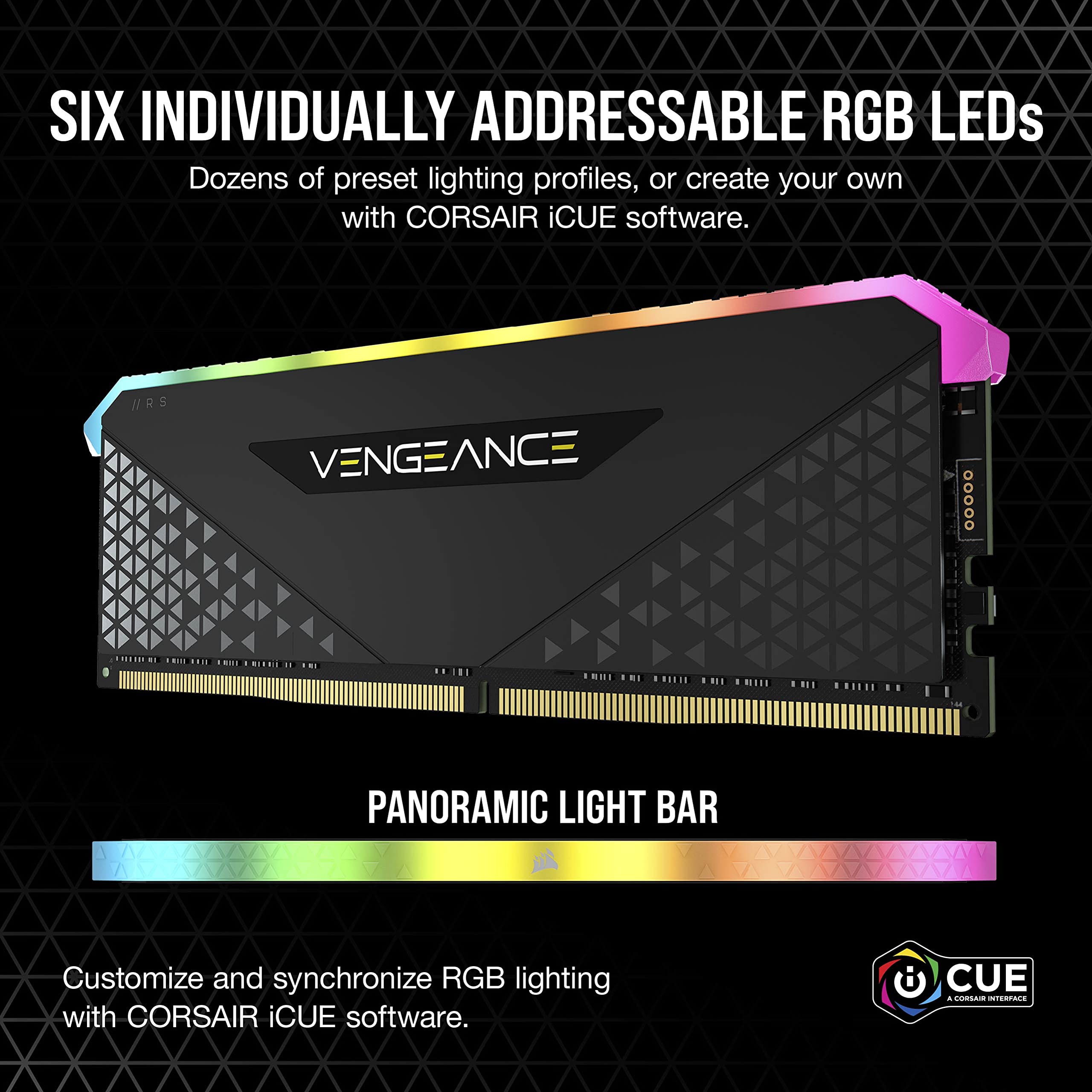 Corsair Vengeance Rgb Rs 32Gb (2X16Gb) Ddr4 3200 (Pc4-25600) C16 Desktop Memory