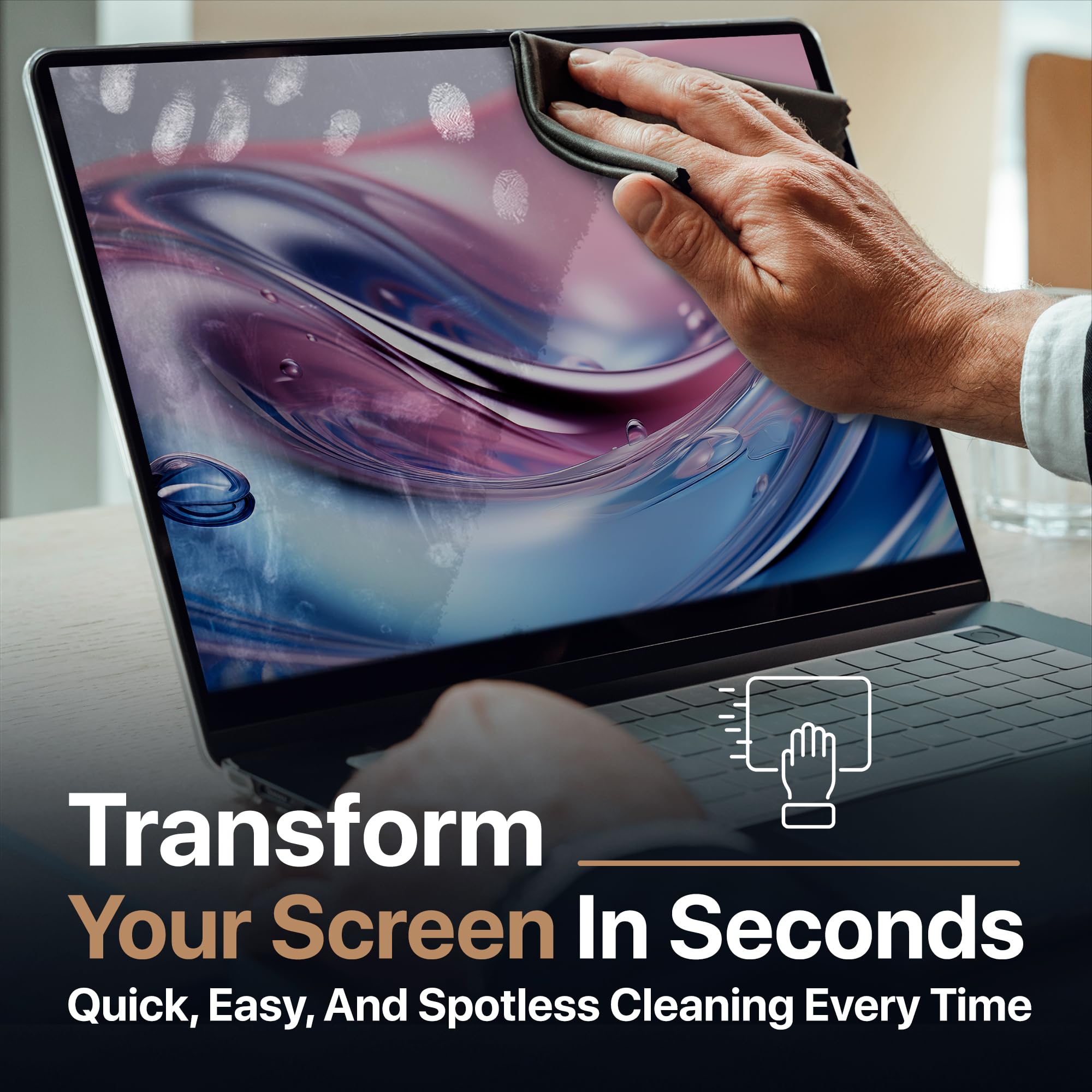 Kuzy Premium Microfiber Cleaning Cloth For Electronics, 3 Pack   Lint Free Glasses Cleaning Cloth   Eyeglass Cleaning Wipes   Ca