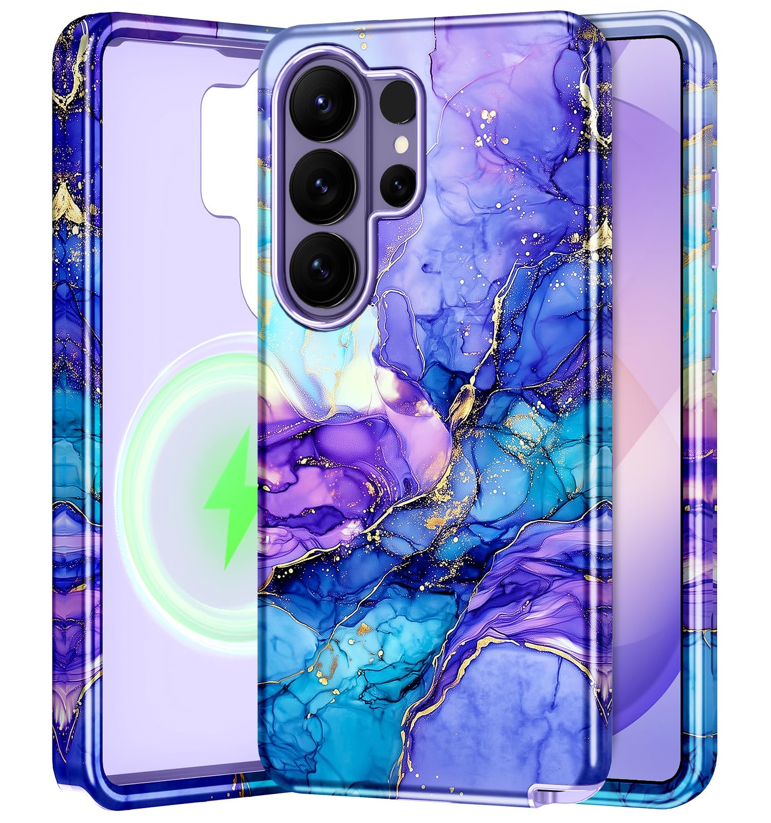Btscase for Samsung Galaxy S26 Ultra Case, [Military Grade Drop Tested] Marble Pattern Design Slim Rugged Shockproof Women Girls