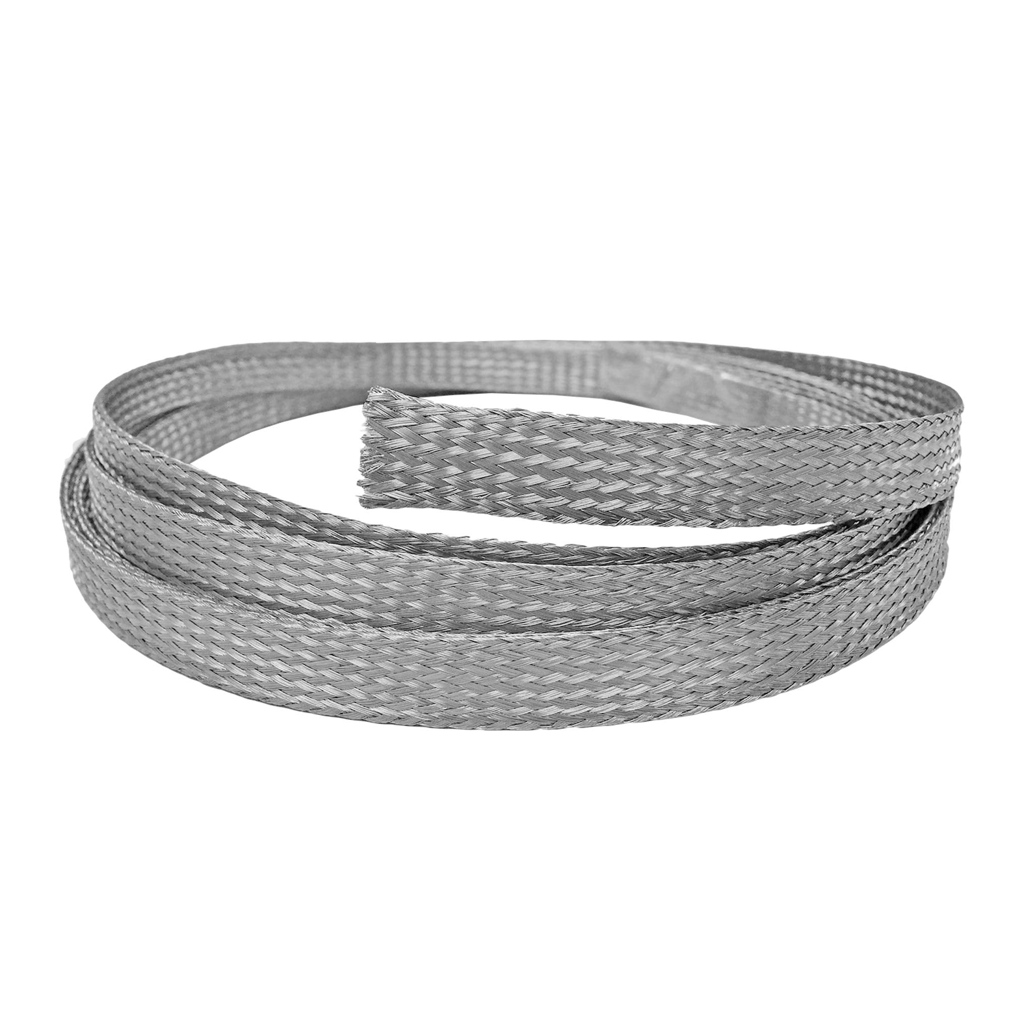 Electriduct 3/4'' Stainless Steel Braided Sleeving 304Ss Metal Flexible Expandable Mesh Sleeve   10 Feet